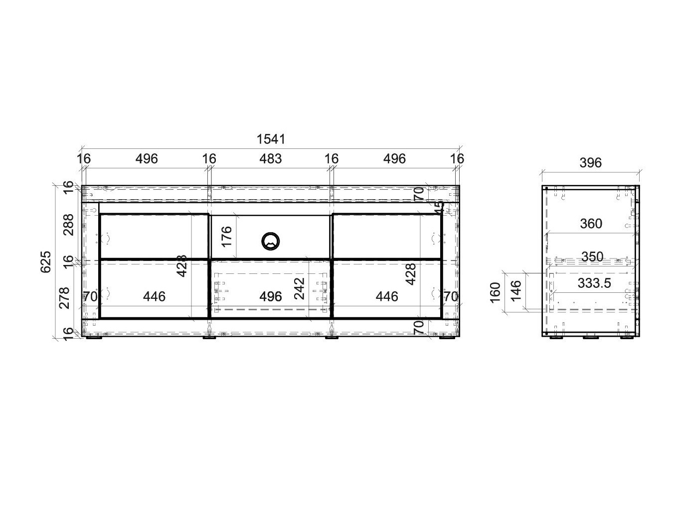 TV-Möbel Ophtola 107