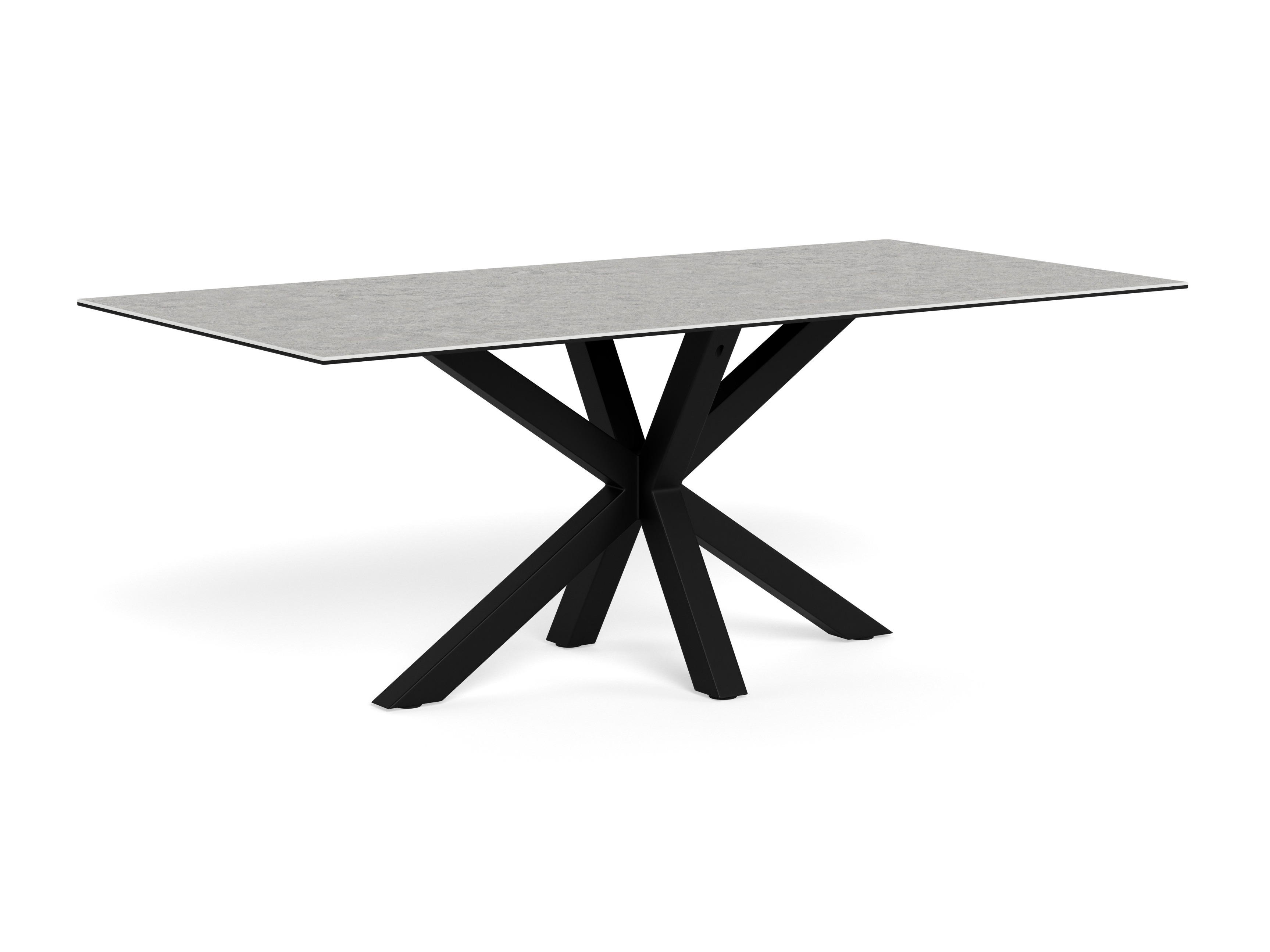 Tisch Norsica 394 (Hellgrau + Schwarz)