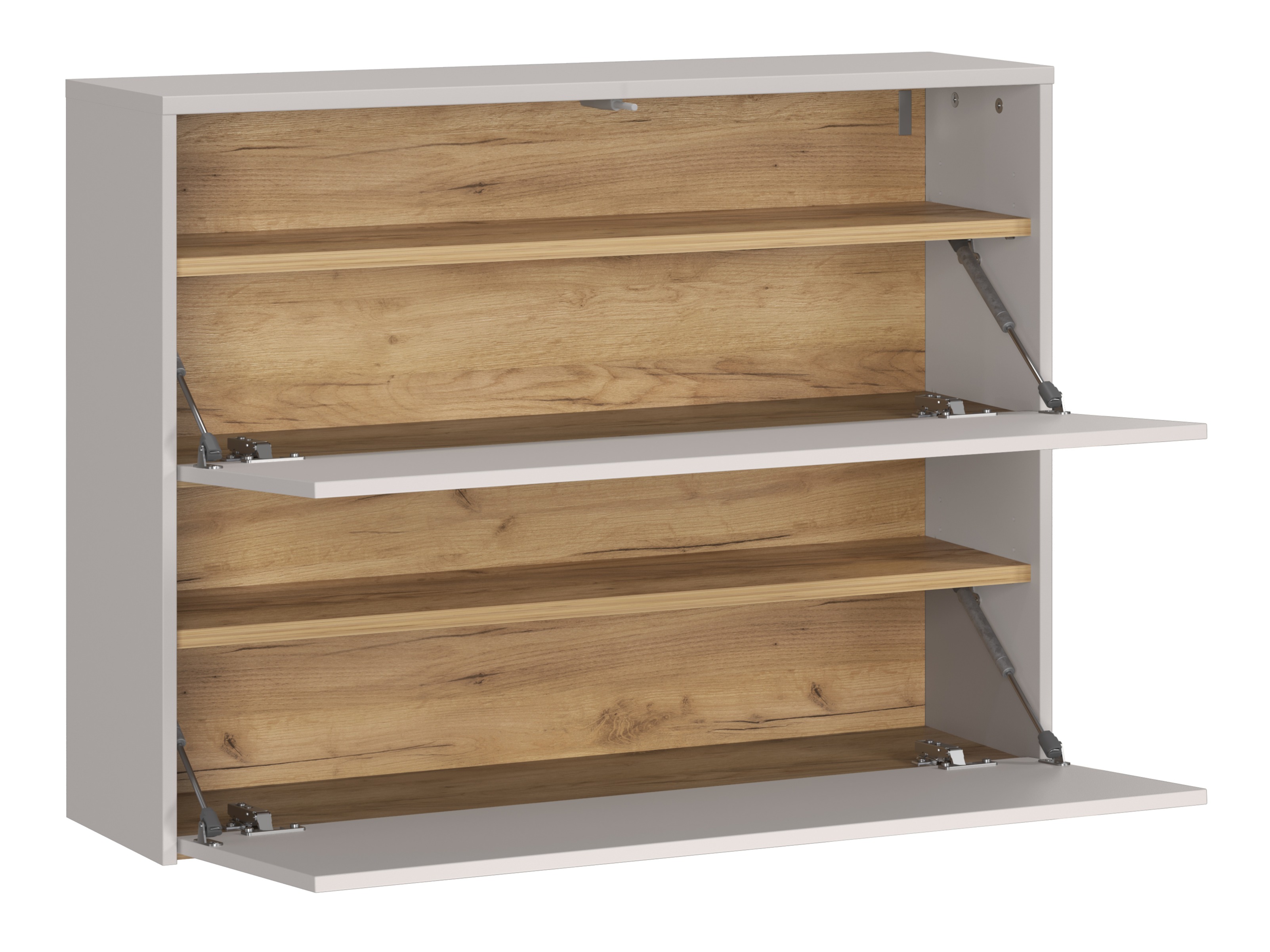 Schuhschrank Levfena 100 (Kaschmir + Navarra eichenholzoptik)