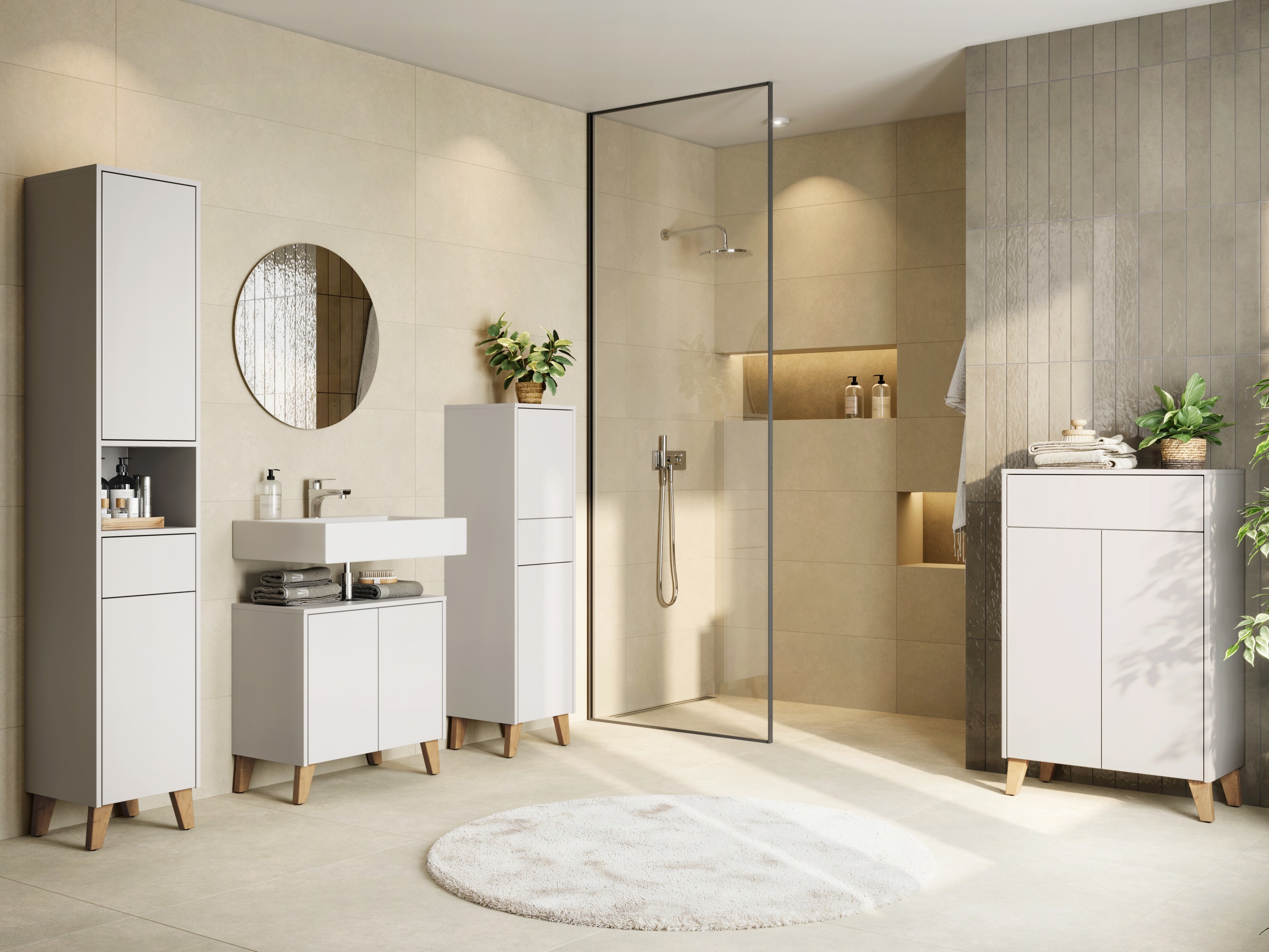 Stehender Badezimmerschrank Voseri 102