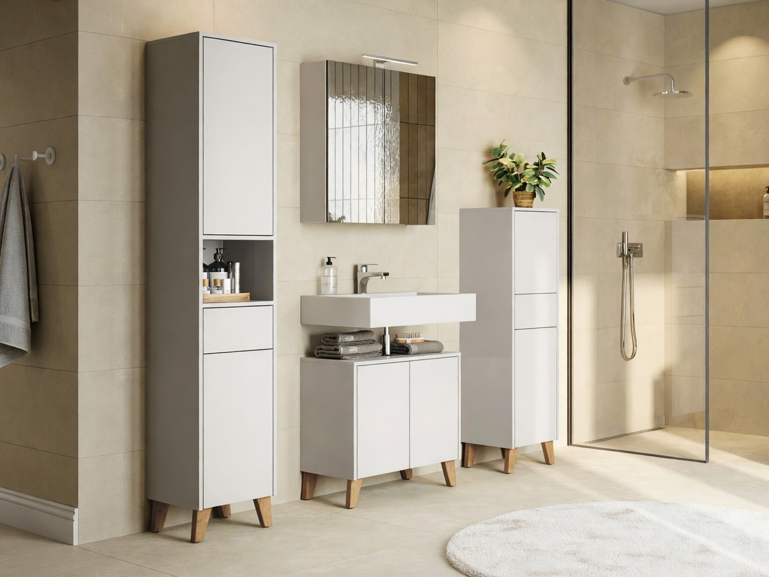 Stehender Badezimmerschrank Voseri 103