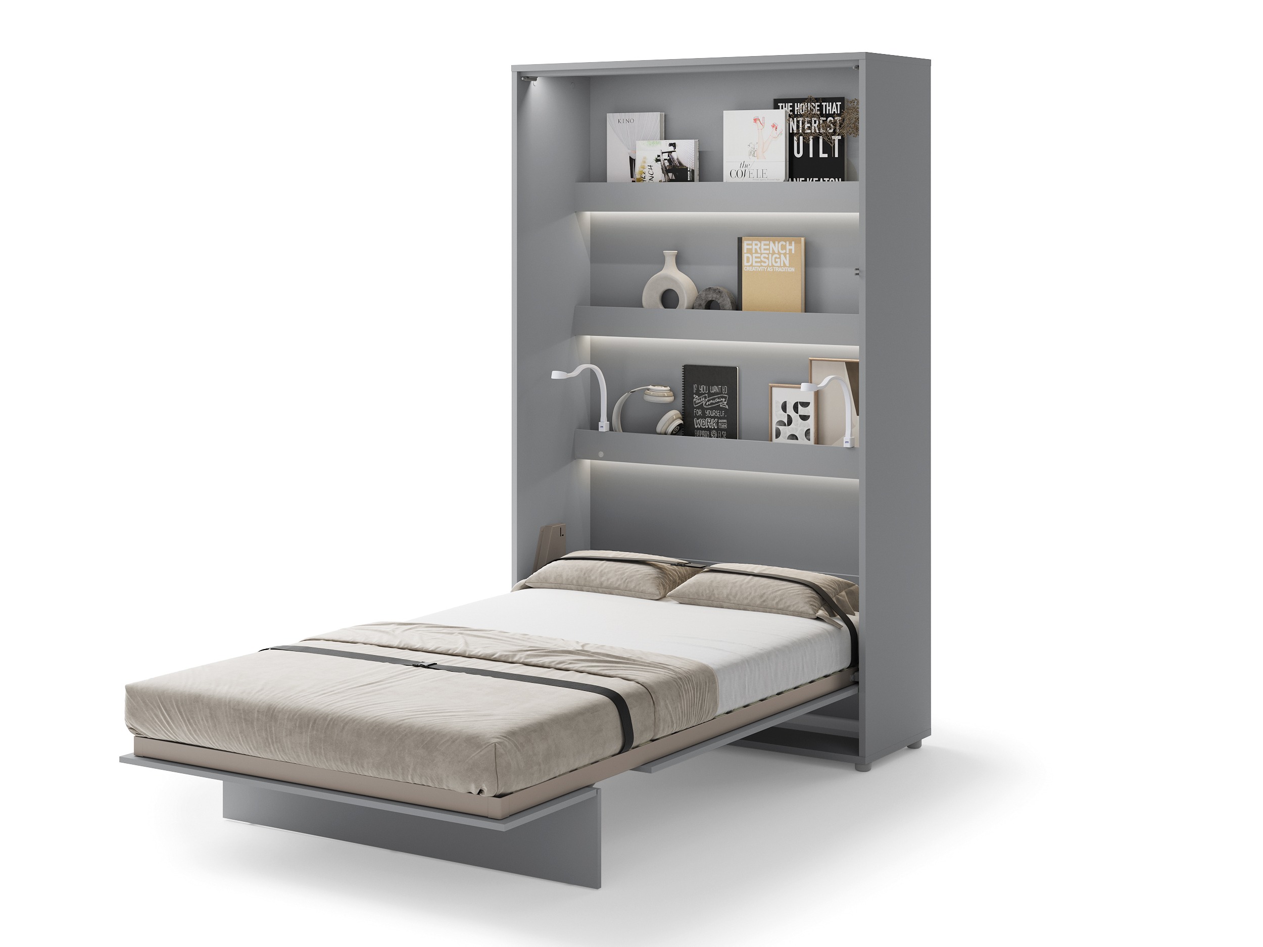 Schrankbett Concept Pro Lenart (Grau)