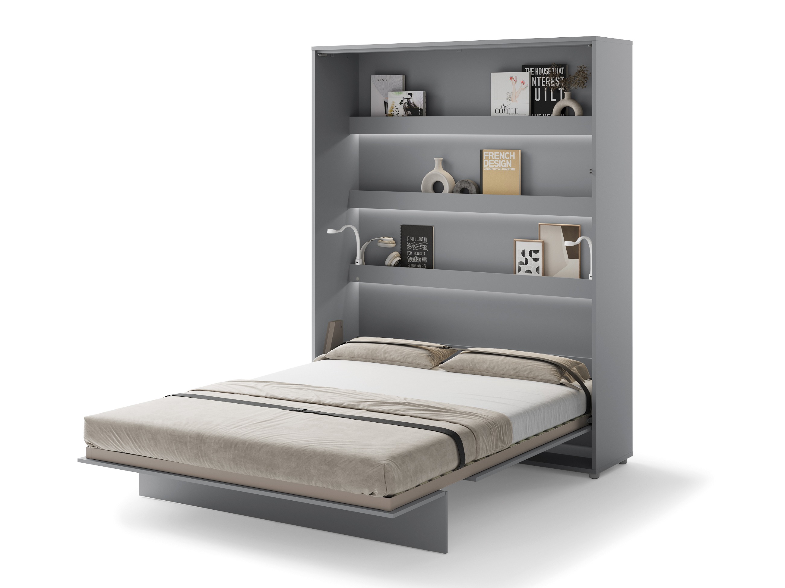 Schrankbett Concept Pro Lenart (Grau)