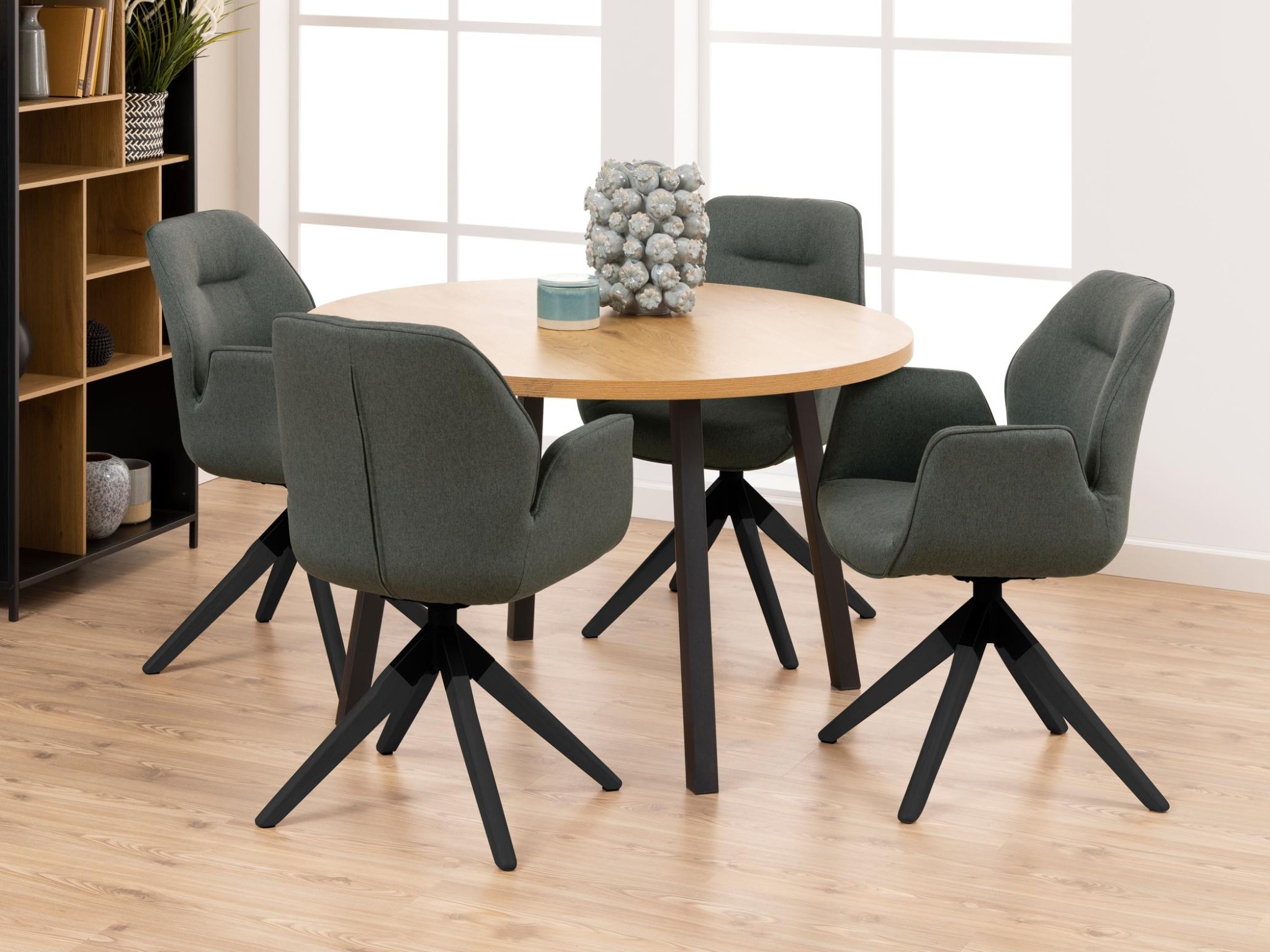 Stuhl Norsica 392 (Dunkelgrau + Schwarz)