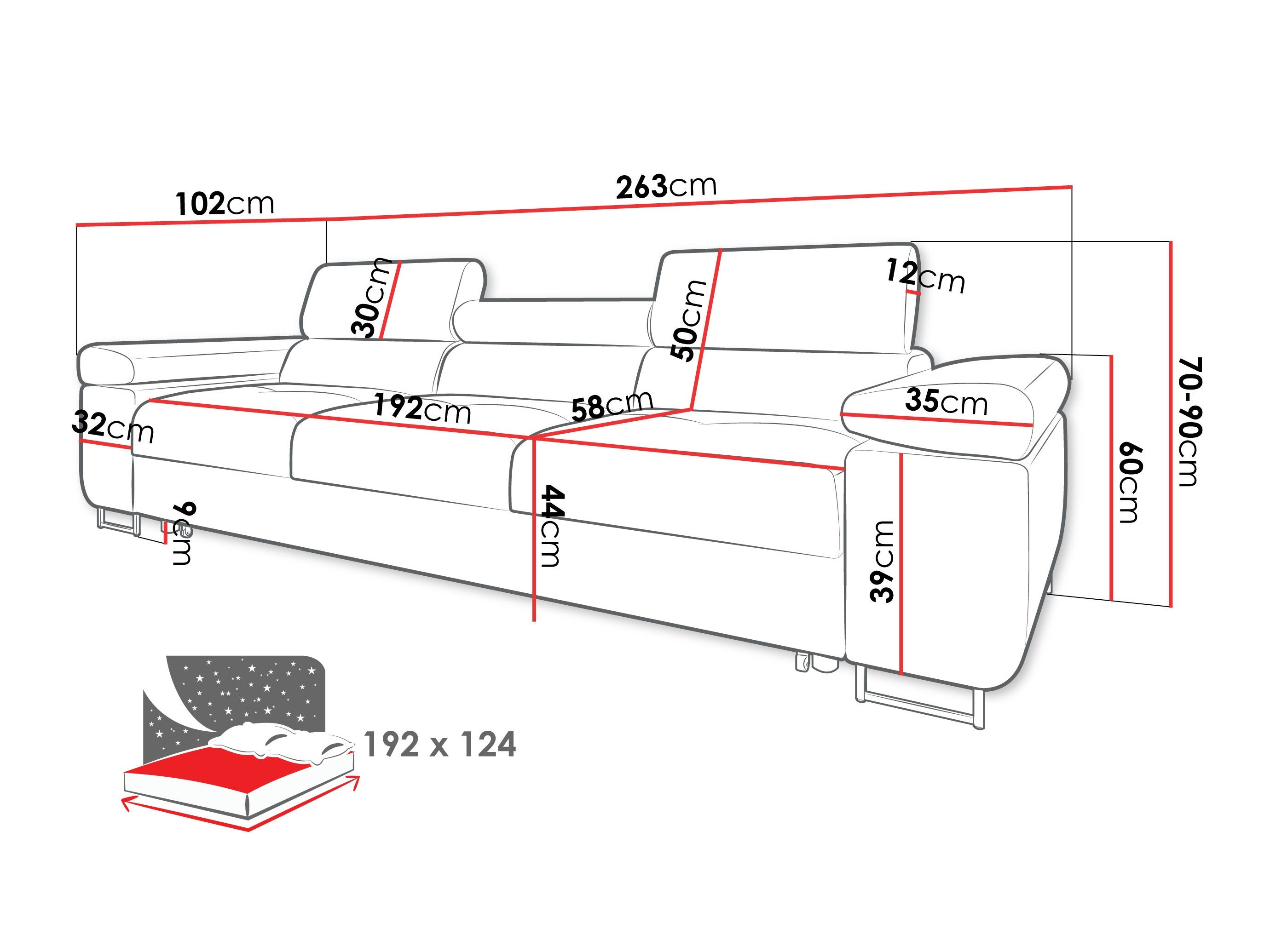 Schlafsofa Comfivo Vinetum (Margo 227.09)