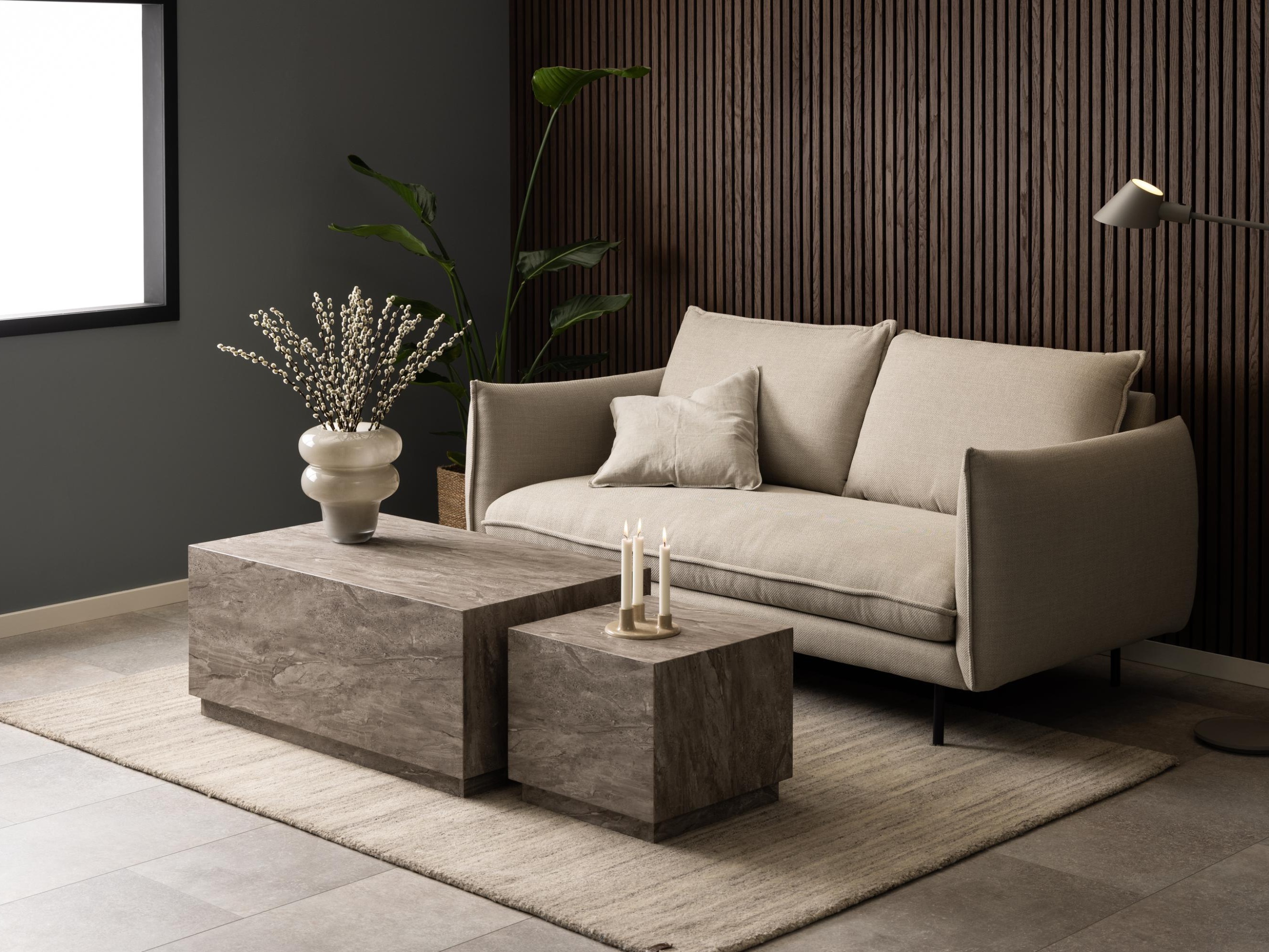 Couchtischset Norsica 894 (Grauer Marmor)