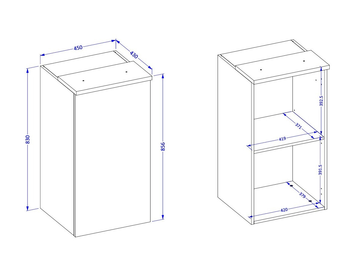 Hängeschrank Nolcala 102 (Eichenholzoptik + Beige)