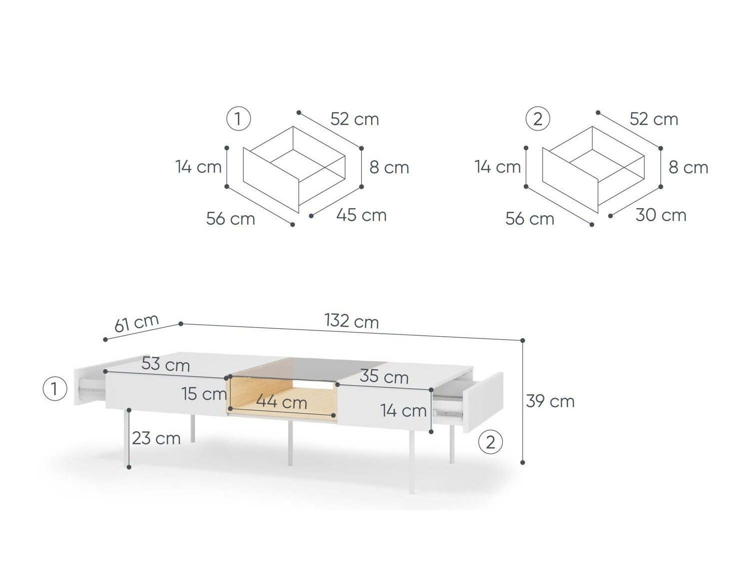 Couchtisch Mirbelo 106