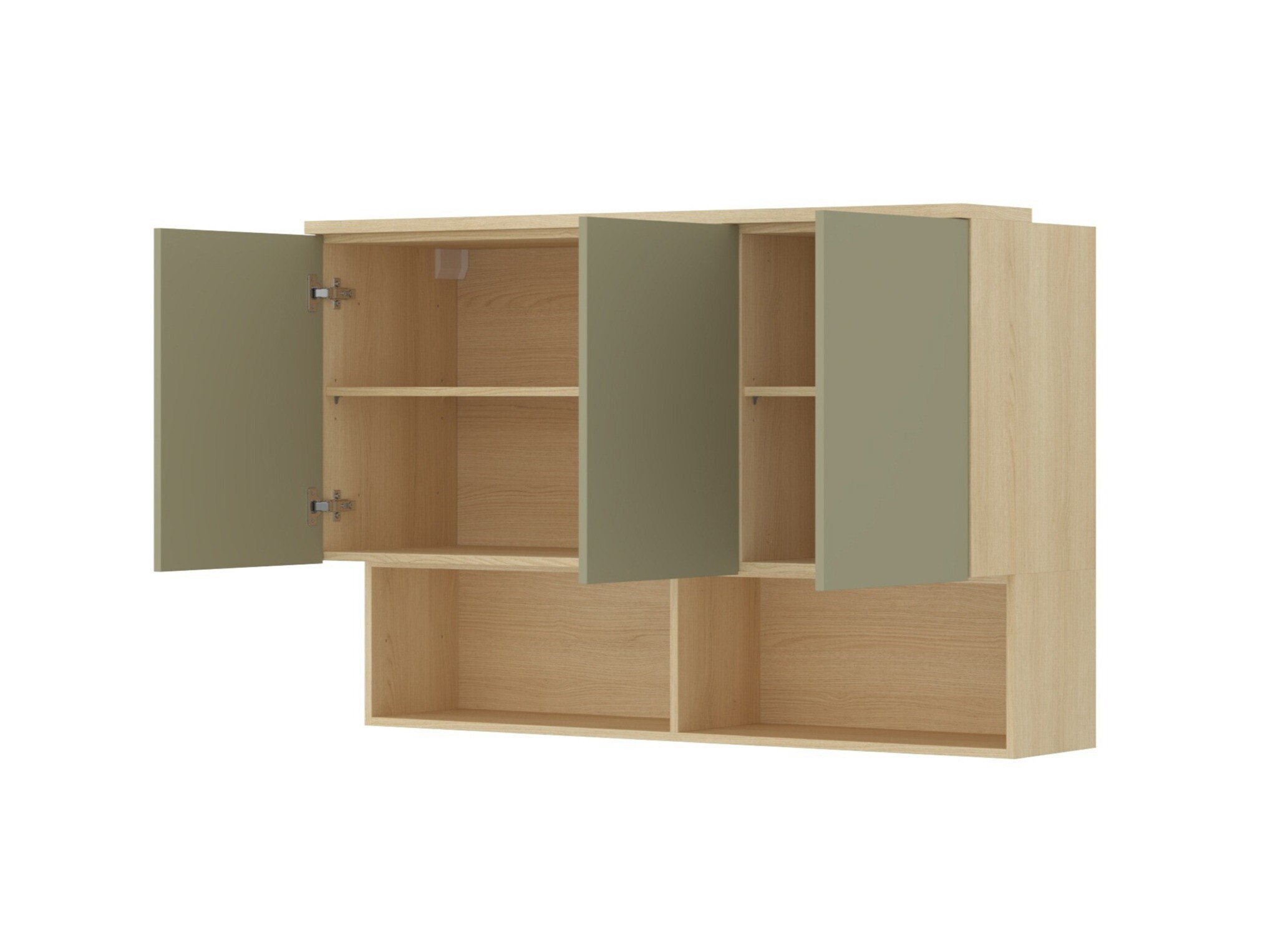 Hängeschrank Nolcala 104 (Eichenholzoptik + Eukalyptus)