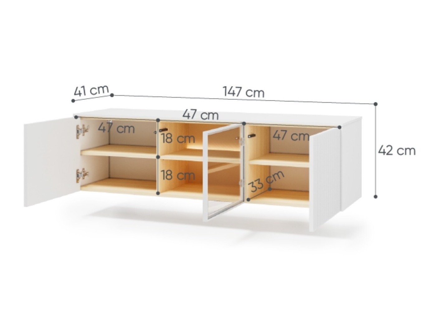 TV-Möbel Mirbelo 108