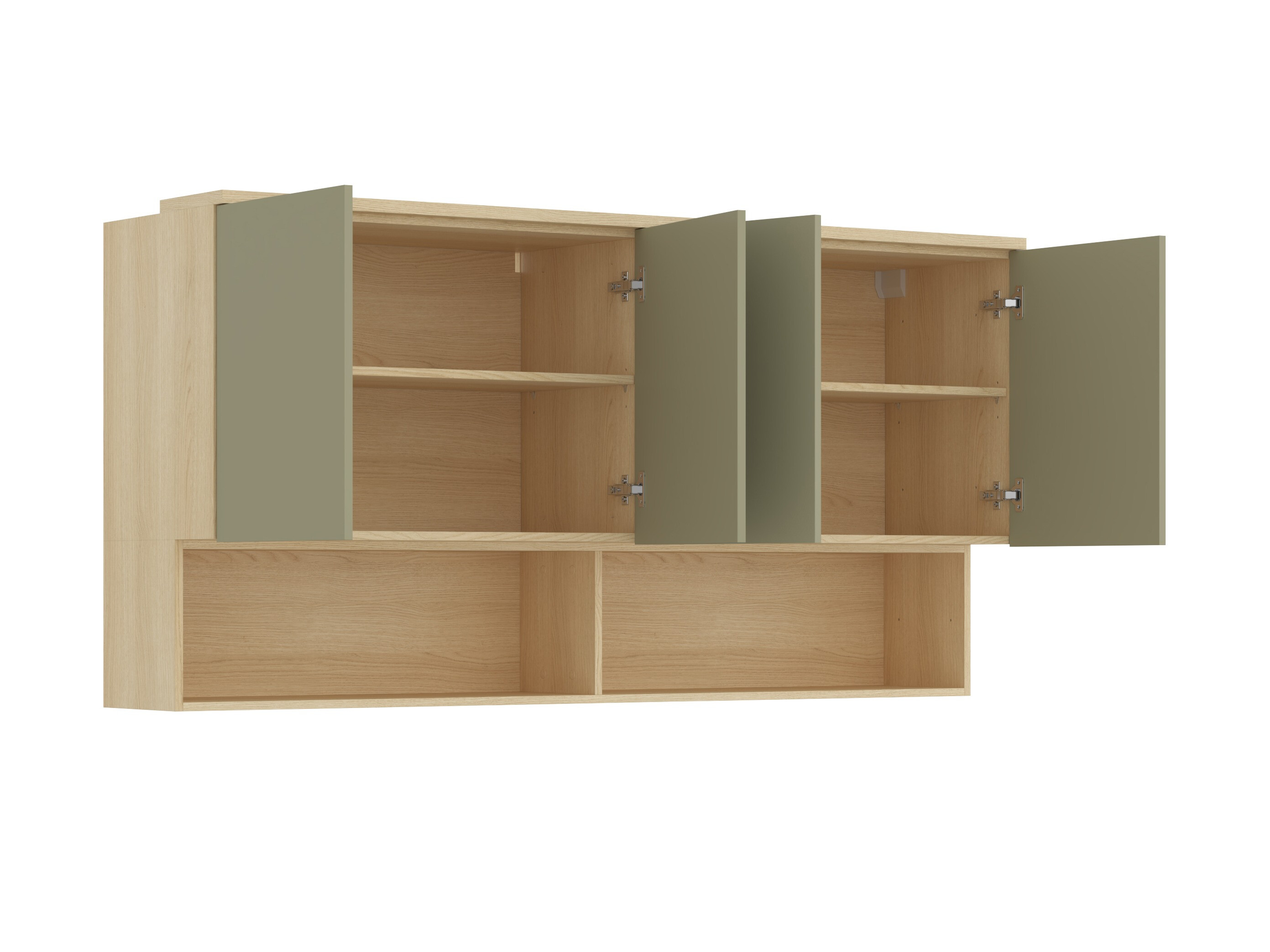 Hängeschrank Nolcala 105 (Eichenholzoptik + Eukalyptus)
