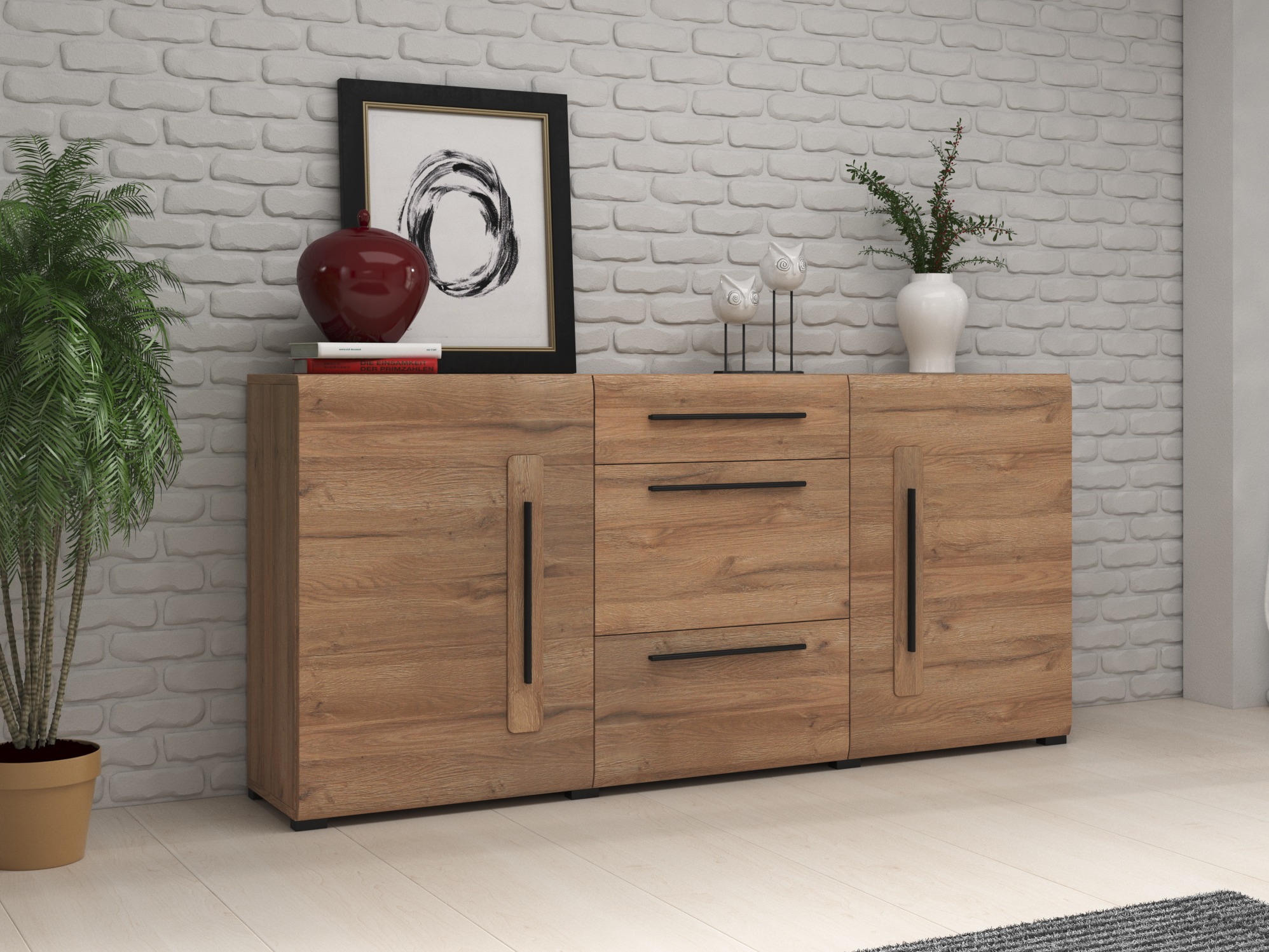 Kommoden Ophsalu 108 (Grandson Eichenholzoptik)