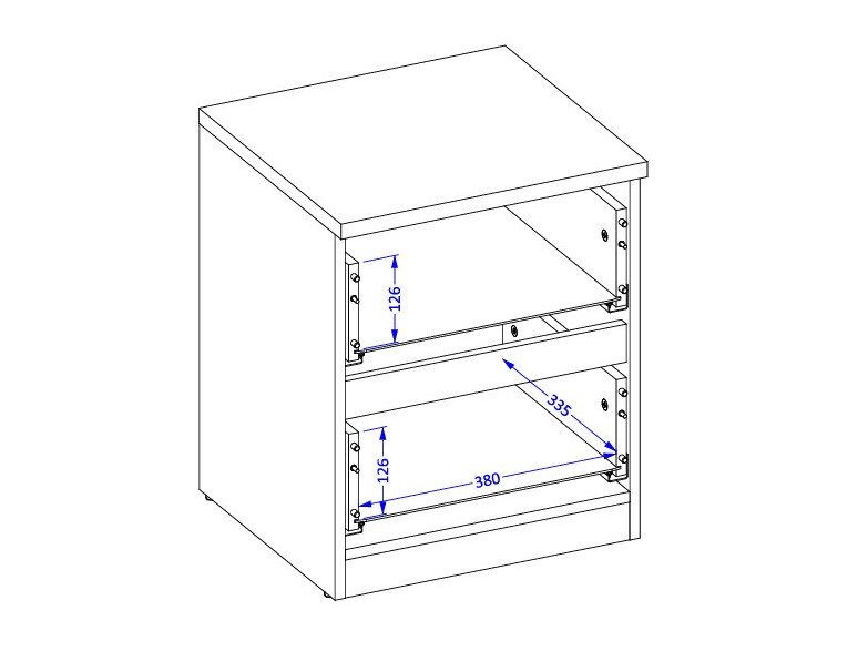 Nachttisch Nolcala 108 (Eichenholzoptik + Beige)