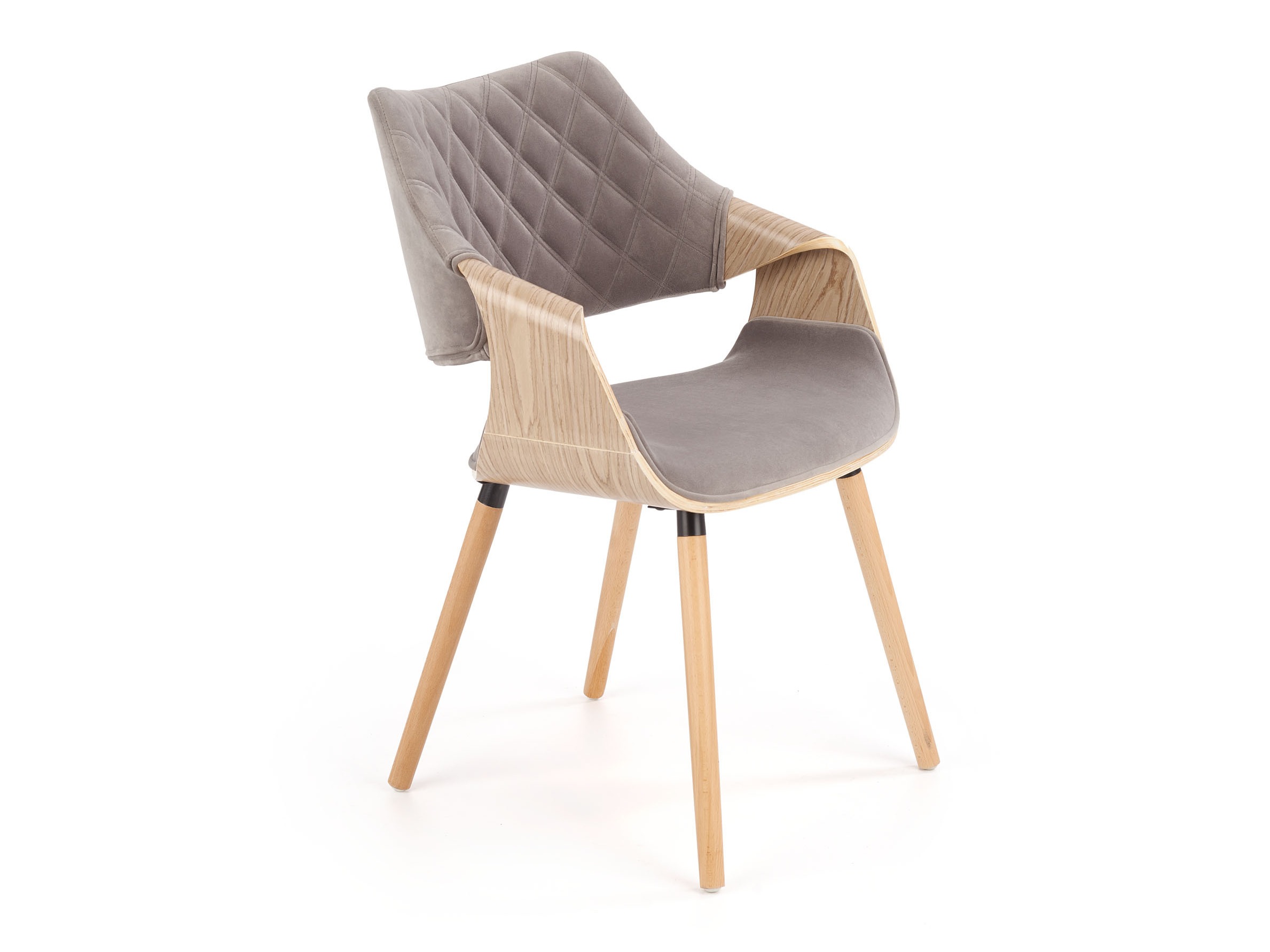 Stuhl Houston 720 (Helles Holz + Grau)