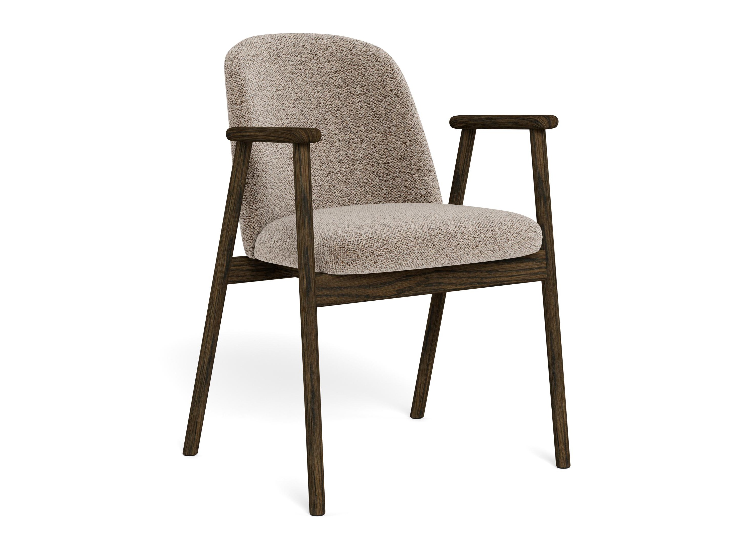 Stuhl Norsica 890 (Beige + Dunkles Holz)