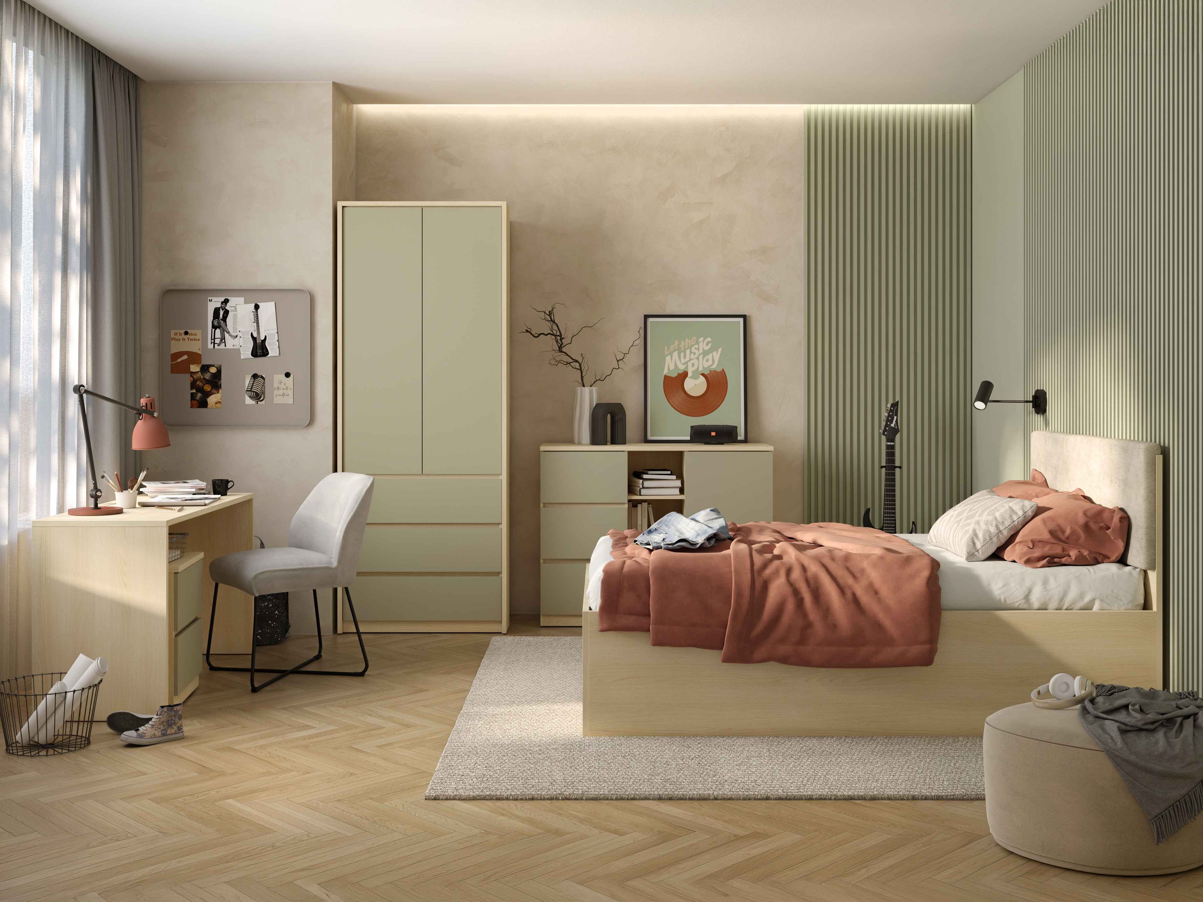 Kommoden Nolcala 109 (Eichenholzoptik + Eukalyptus)