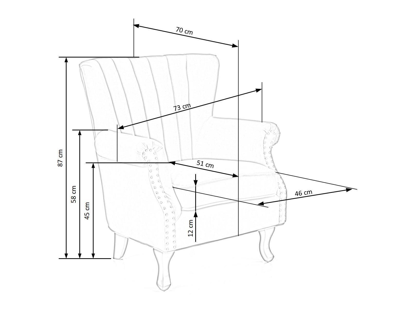 Sessel Houston 1105 (Dunkelgelb)