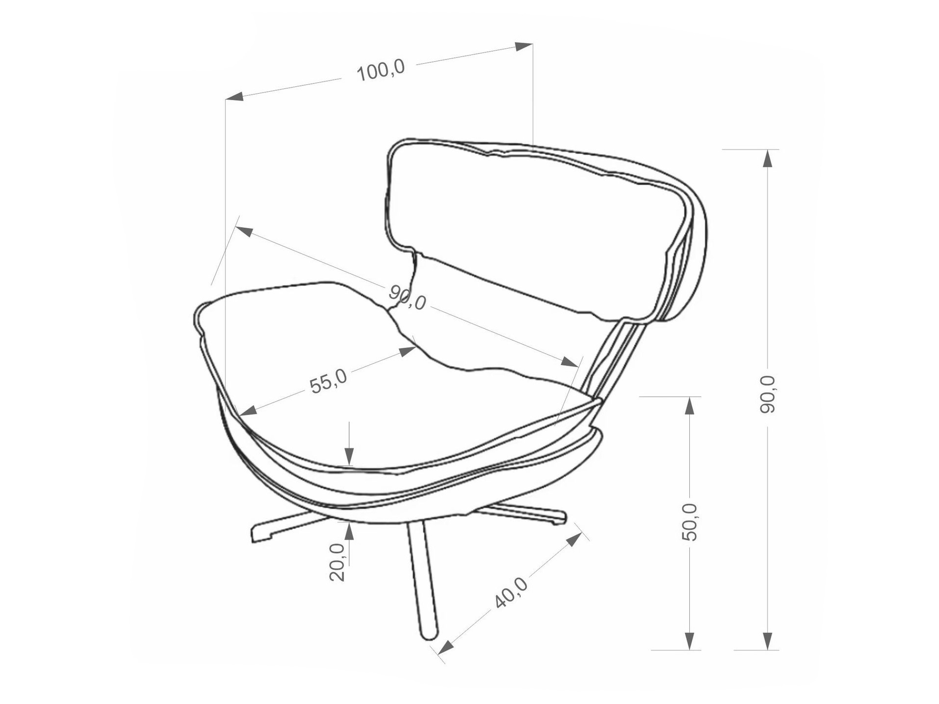 Sessel Houston 2107 (Beige)