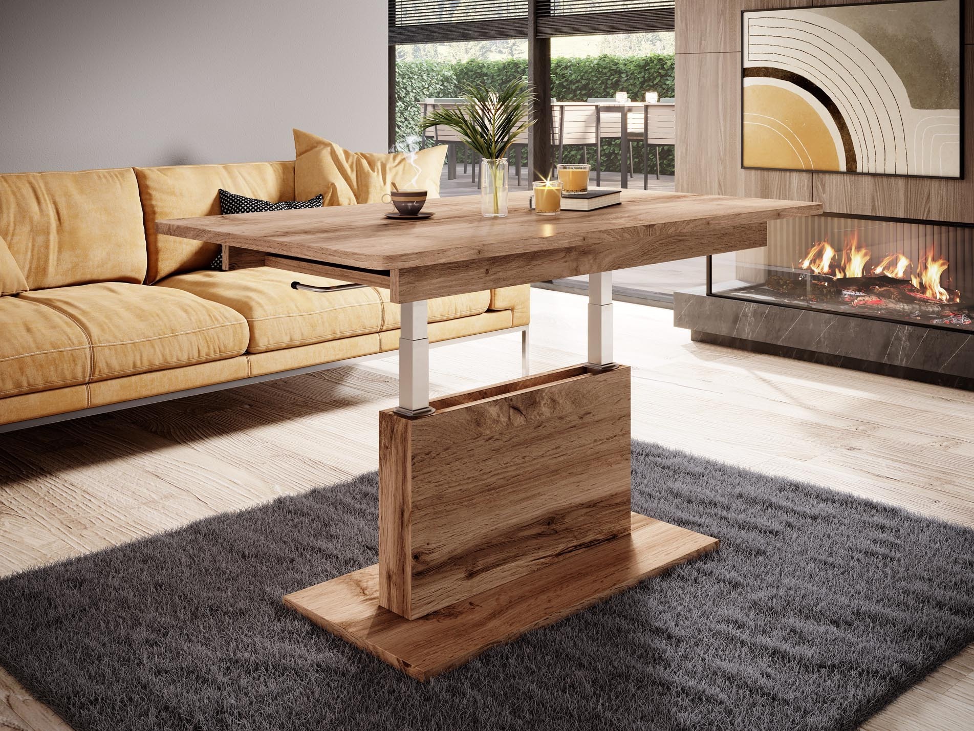 Couchtisch-Transformer Houston 1253 (Wotan Eiche)