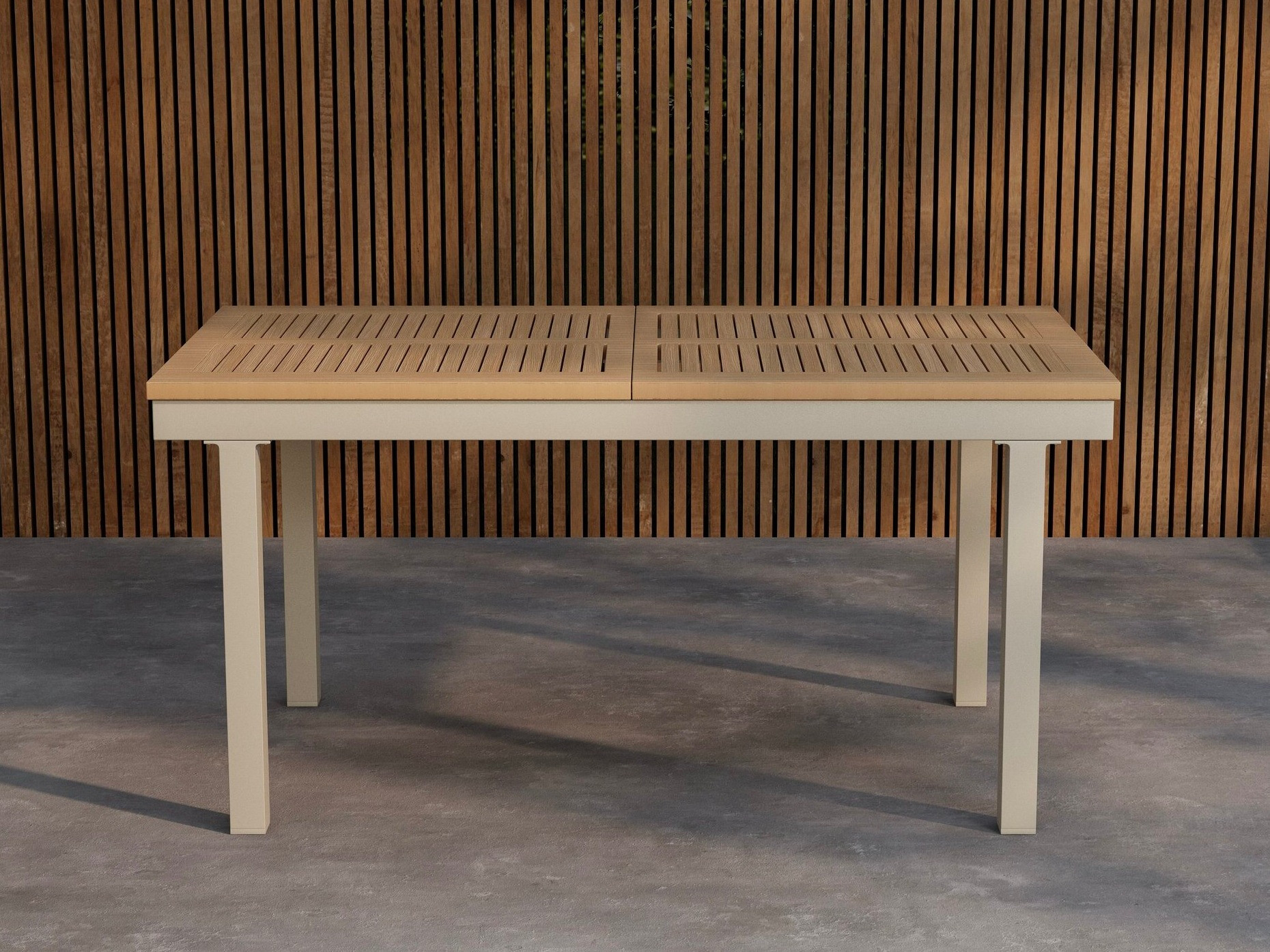 Gartentisch Dallas 809 (Teakholz + Beige)