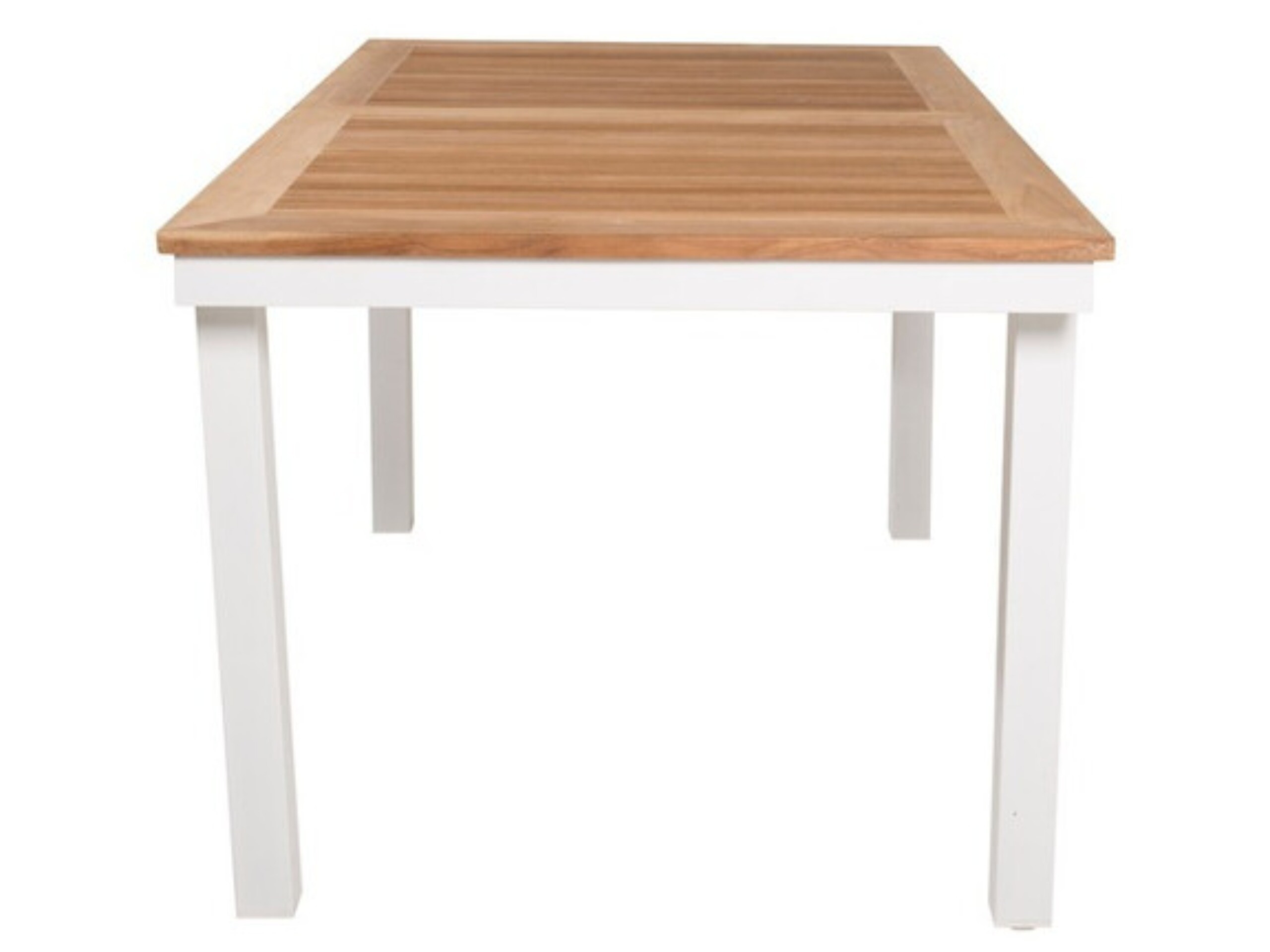 Gartentisch Dallas 809 (Teakholz + Weiß)