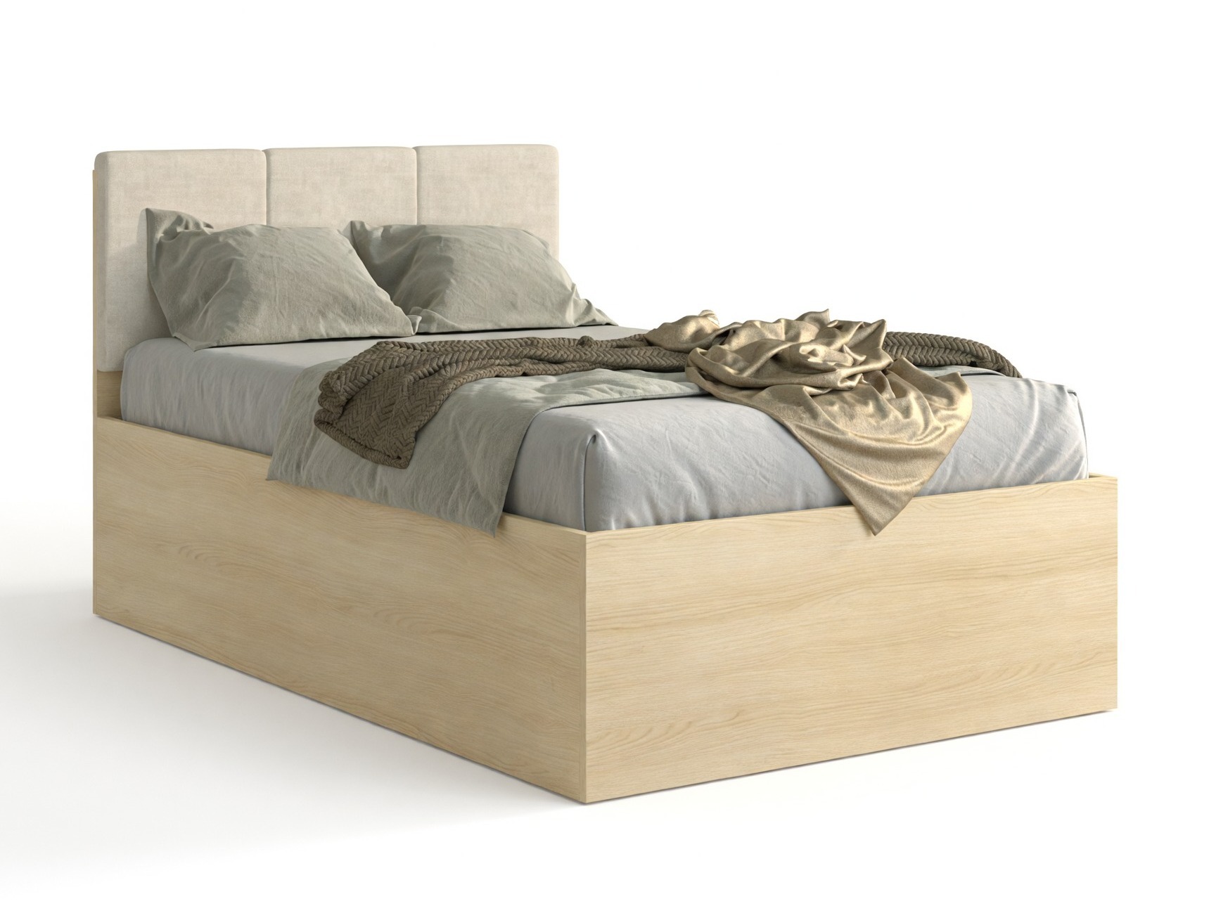 Möbel-Set Nolcala 121 (Eichenholzoptik + Beige)