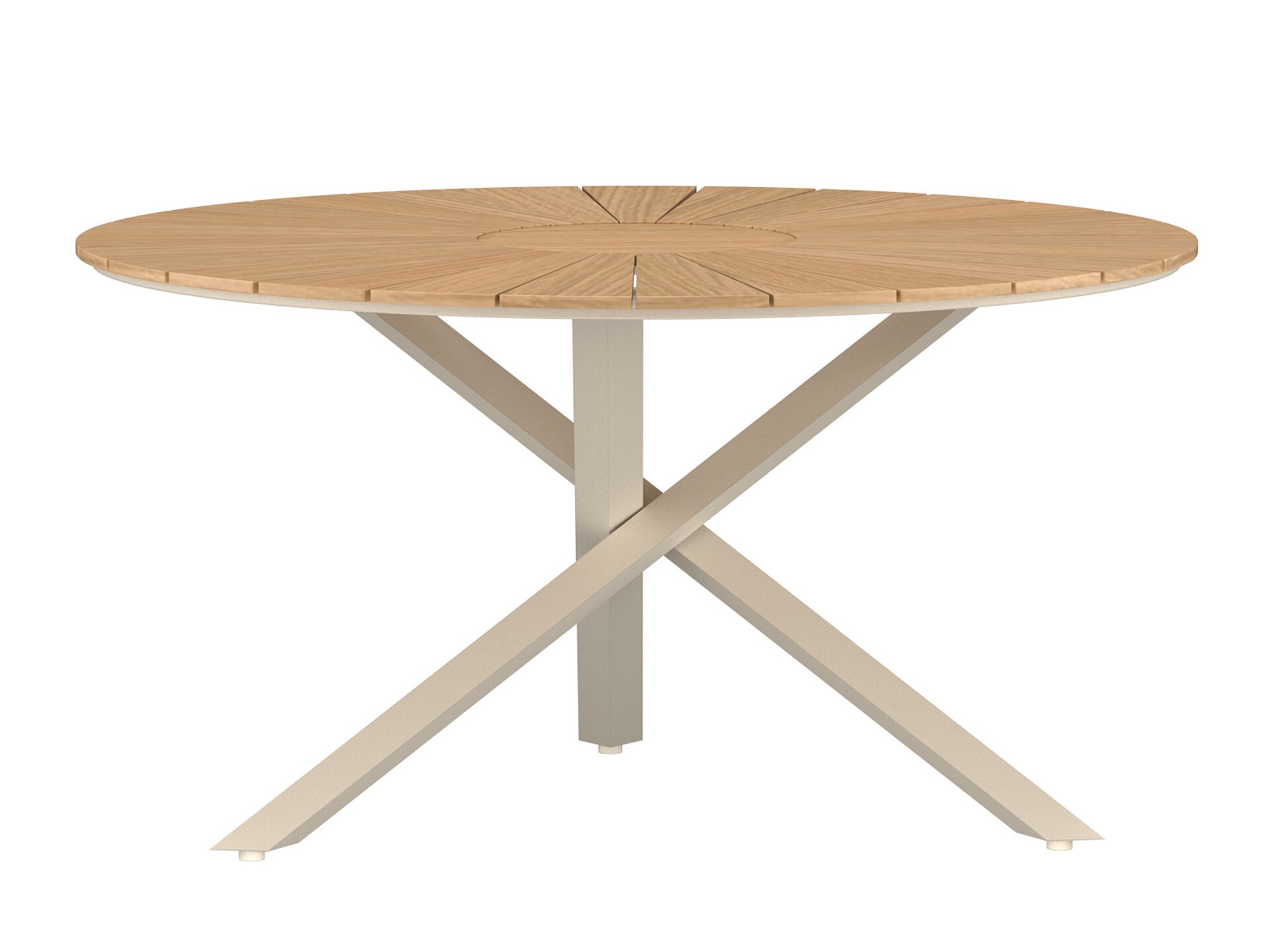Gartentisch Dallas 5223 (Beige + Teakholz)