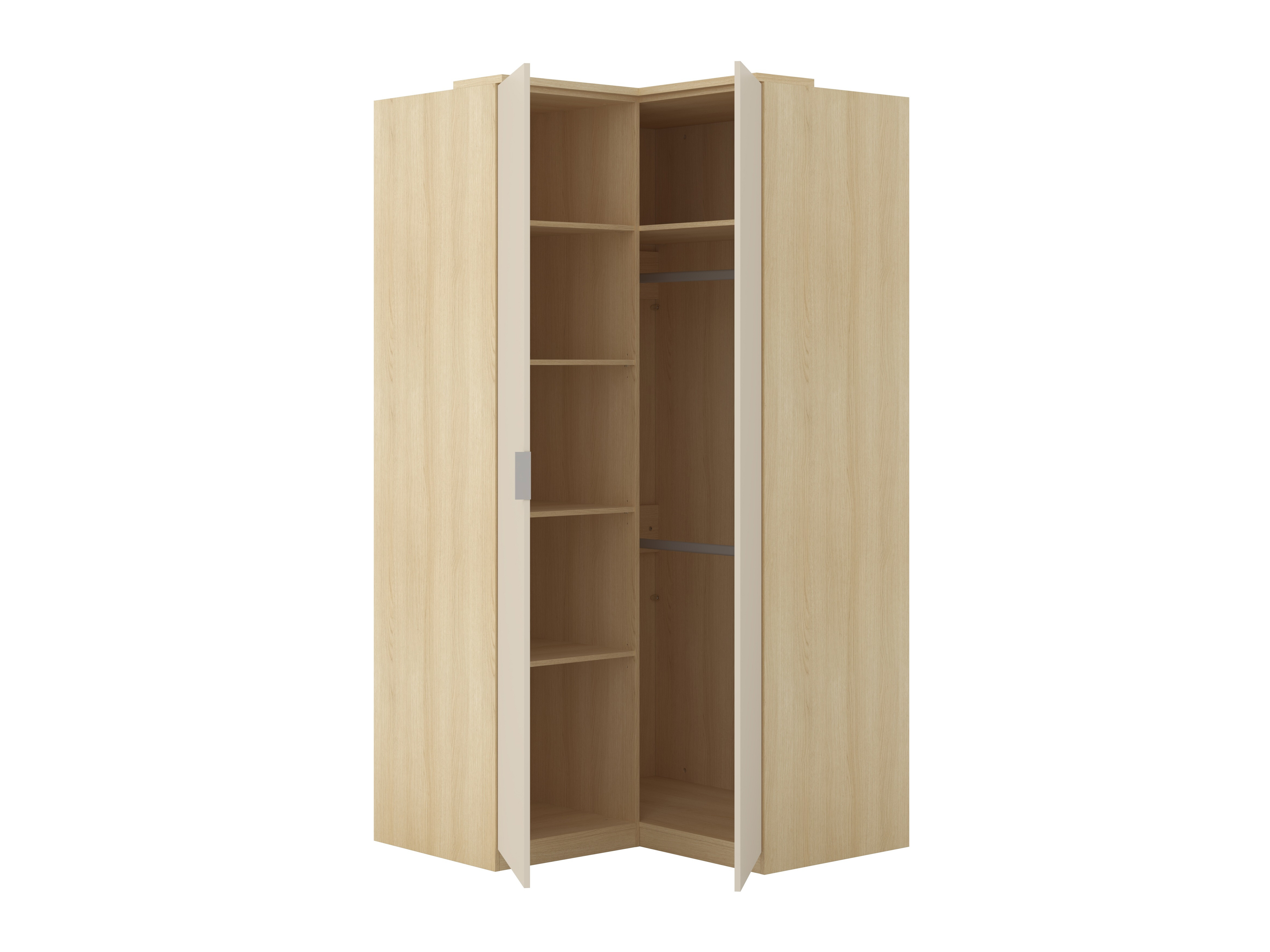 Möbel-Set Nolcala 121 (Eichenholzoptik + Beige)