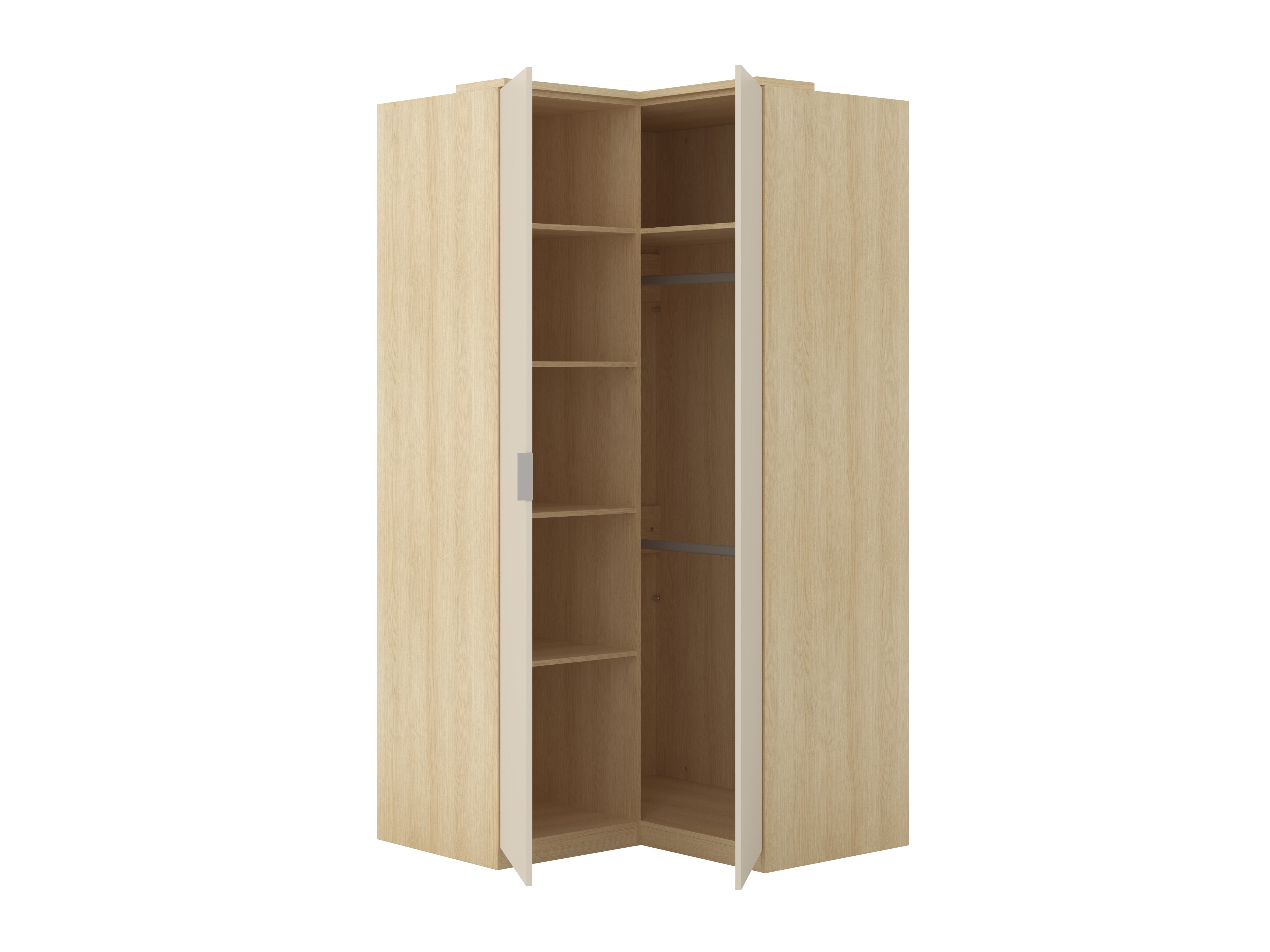 Möbel-Set Nolcala 121 (Eichenholzoptik + Beige)