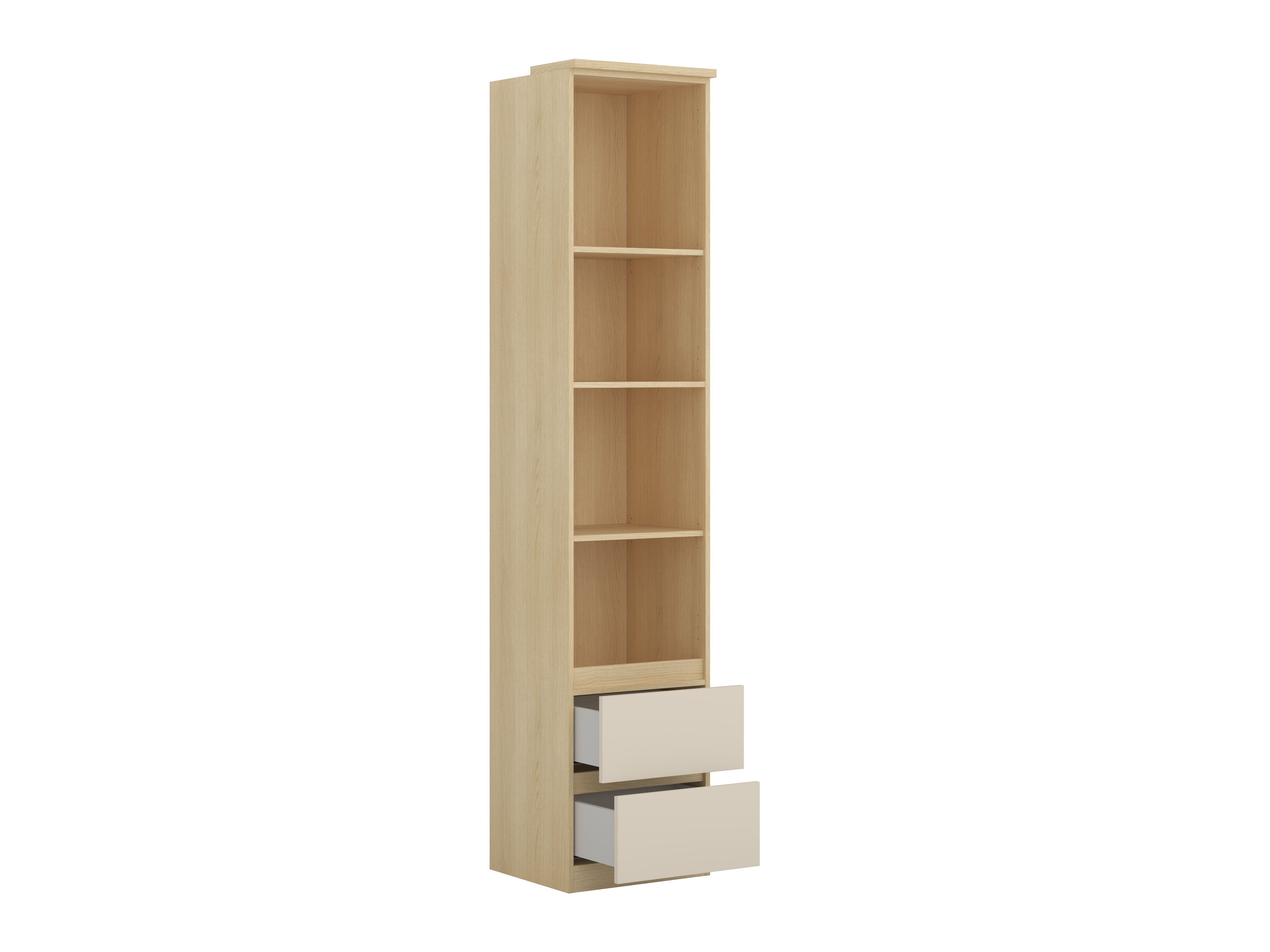 Möbel-Set Nolcala 121 (Eichenholzoptik + Beige)
