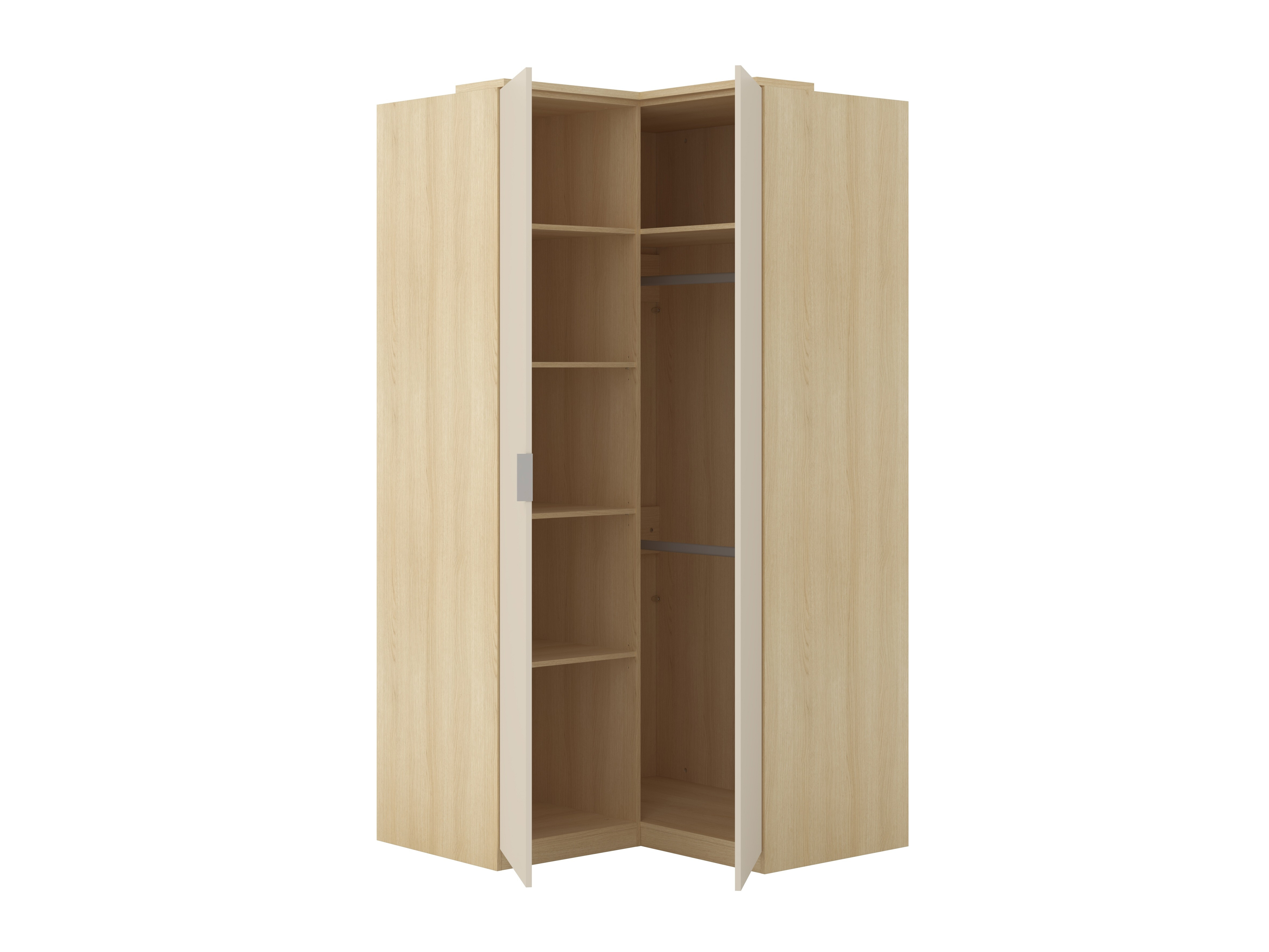 Möbel-Set Nolcala 121 (Eichenholzoptik + Beige)