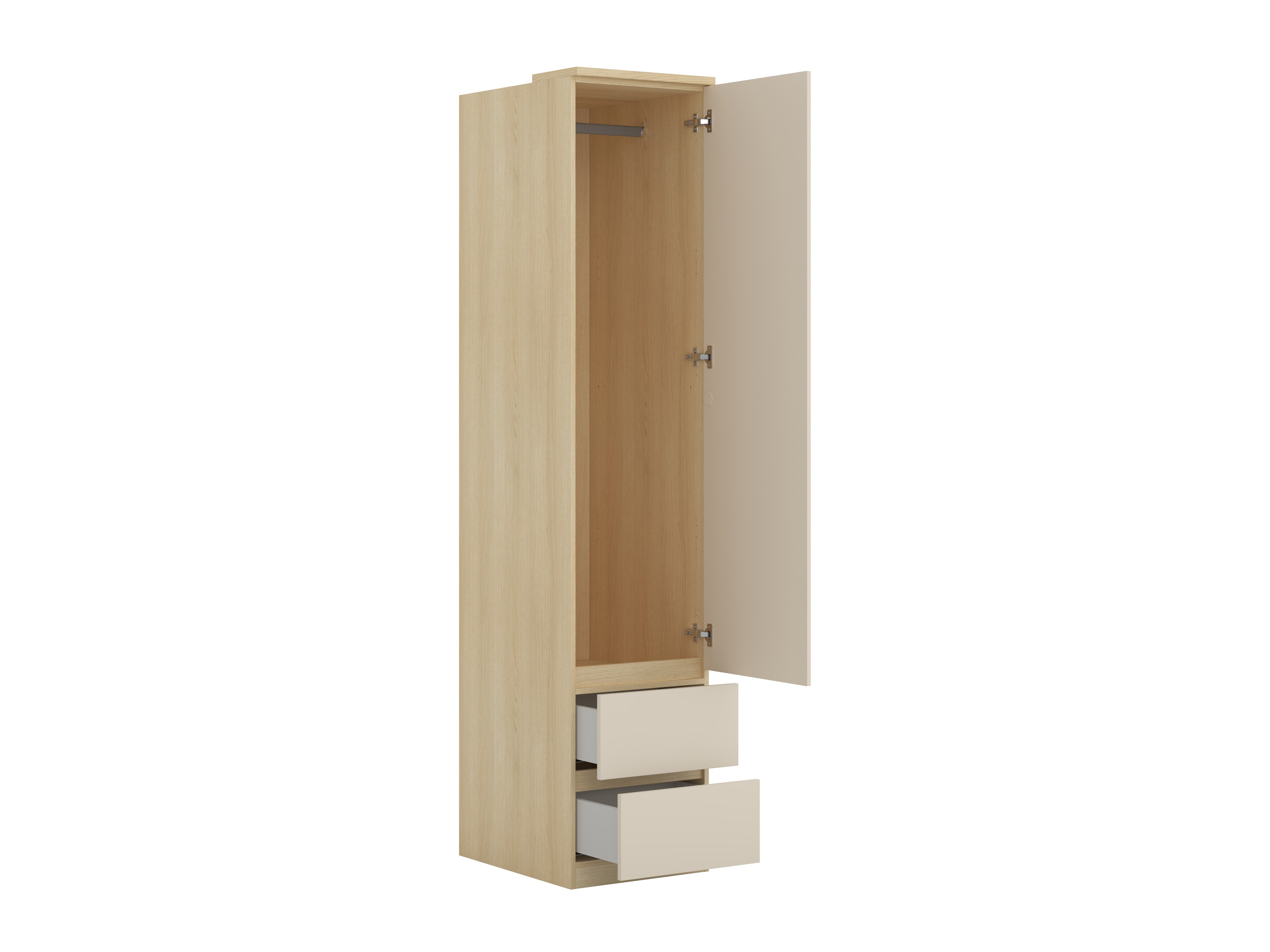 Möbel-Set Nolcala 121 (Eichenholzoptik + Beige)