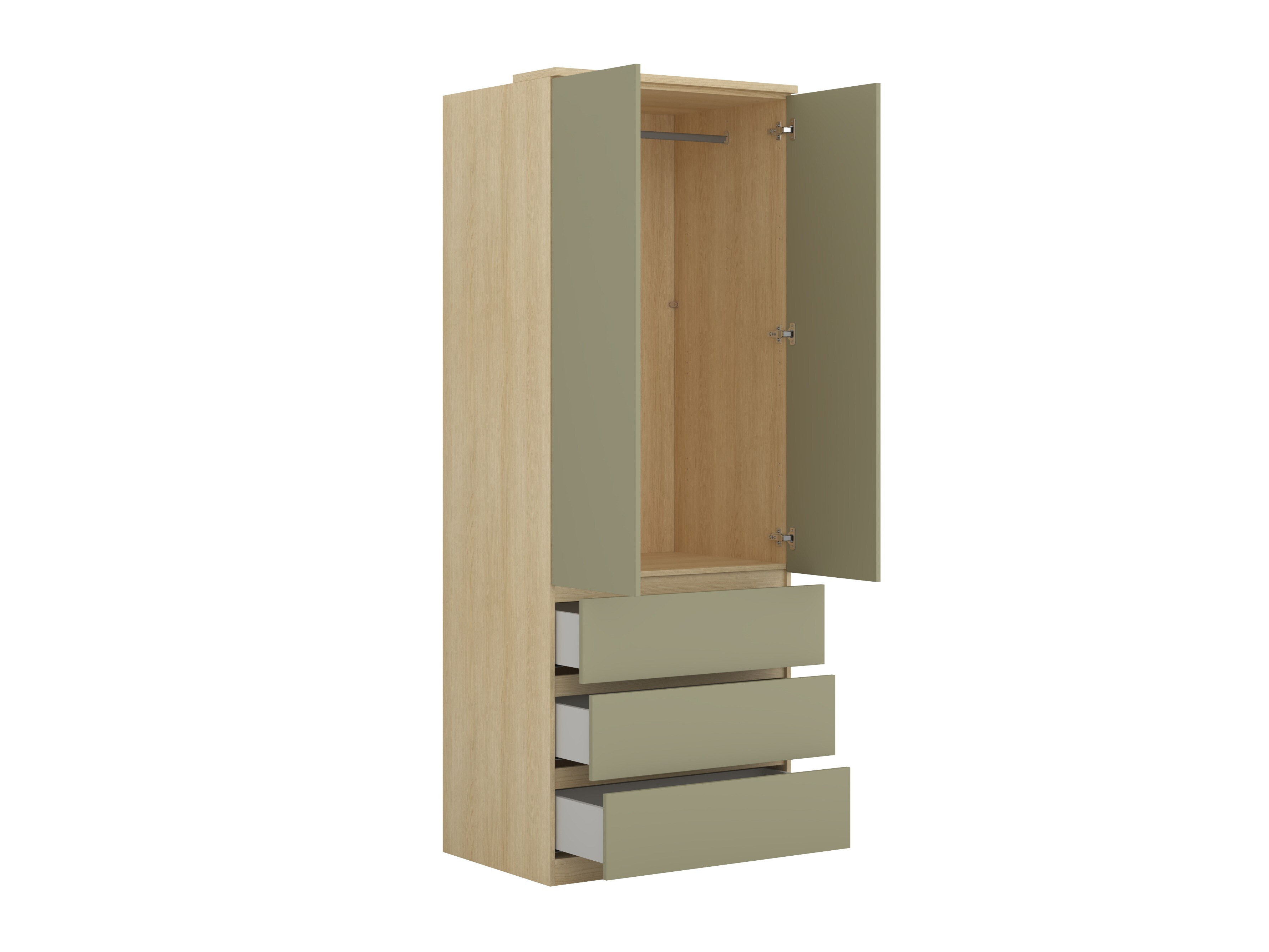 Möbel-Set Nolcala 123 (Eichenholzoptik + Eukalyptus)
