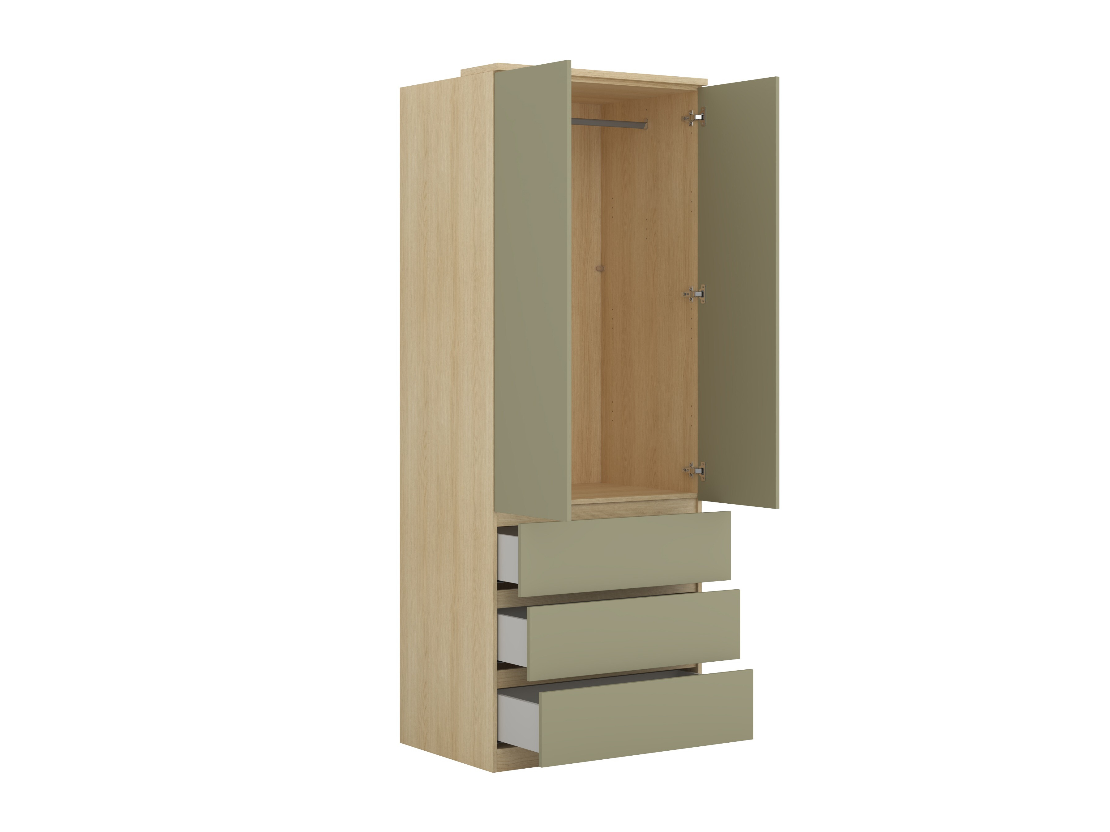 Möbel-Set Nolcala 123 (Eichenholzoptik + Eukalyptus)