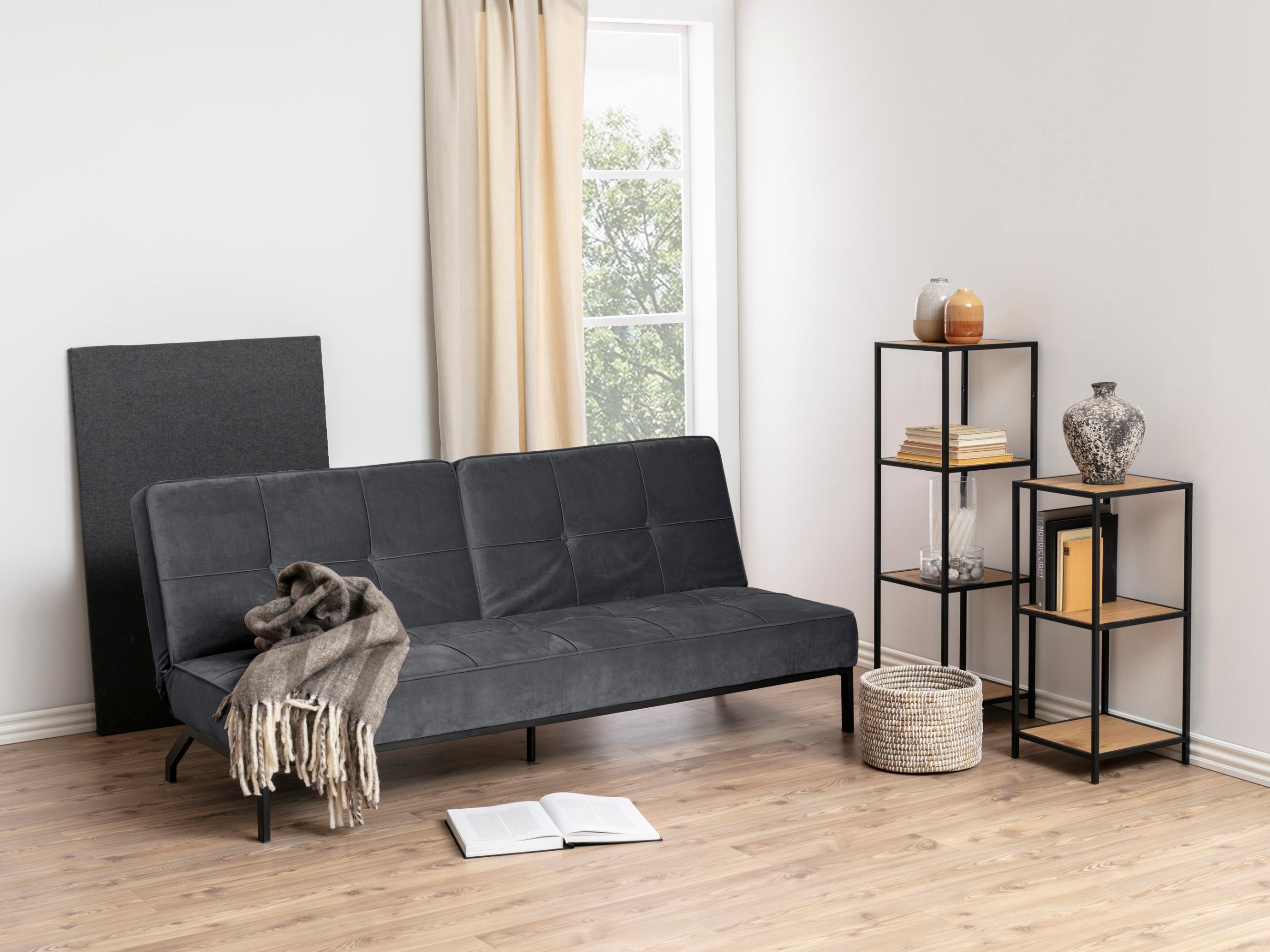 Schlafsofa Norsica 243 (Grau)