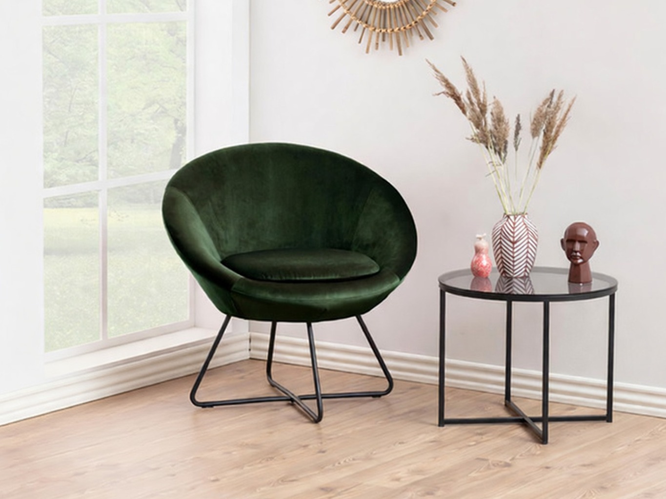 Sessel Norsica 245 (Dunkelgrün + Schwarz)