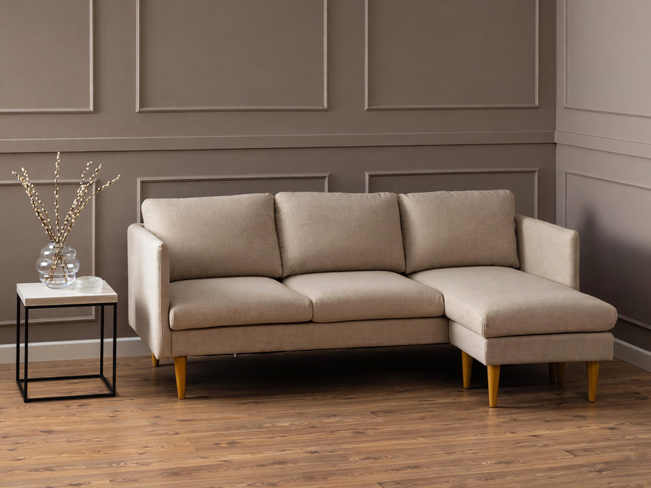 Ecksofa Norsica 757 (Beige)