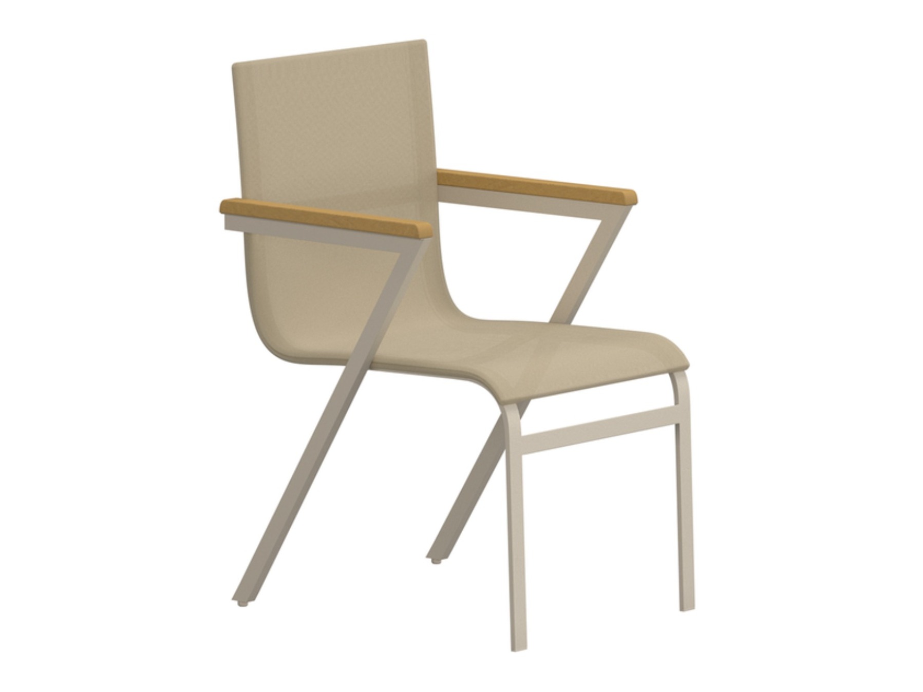 Tisch und Stühle Dallas 5203 (Teakholz + Beige)