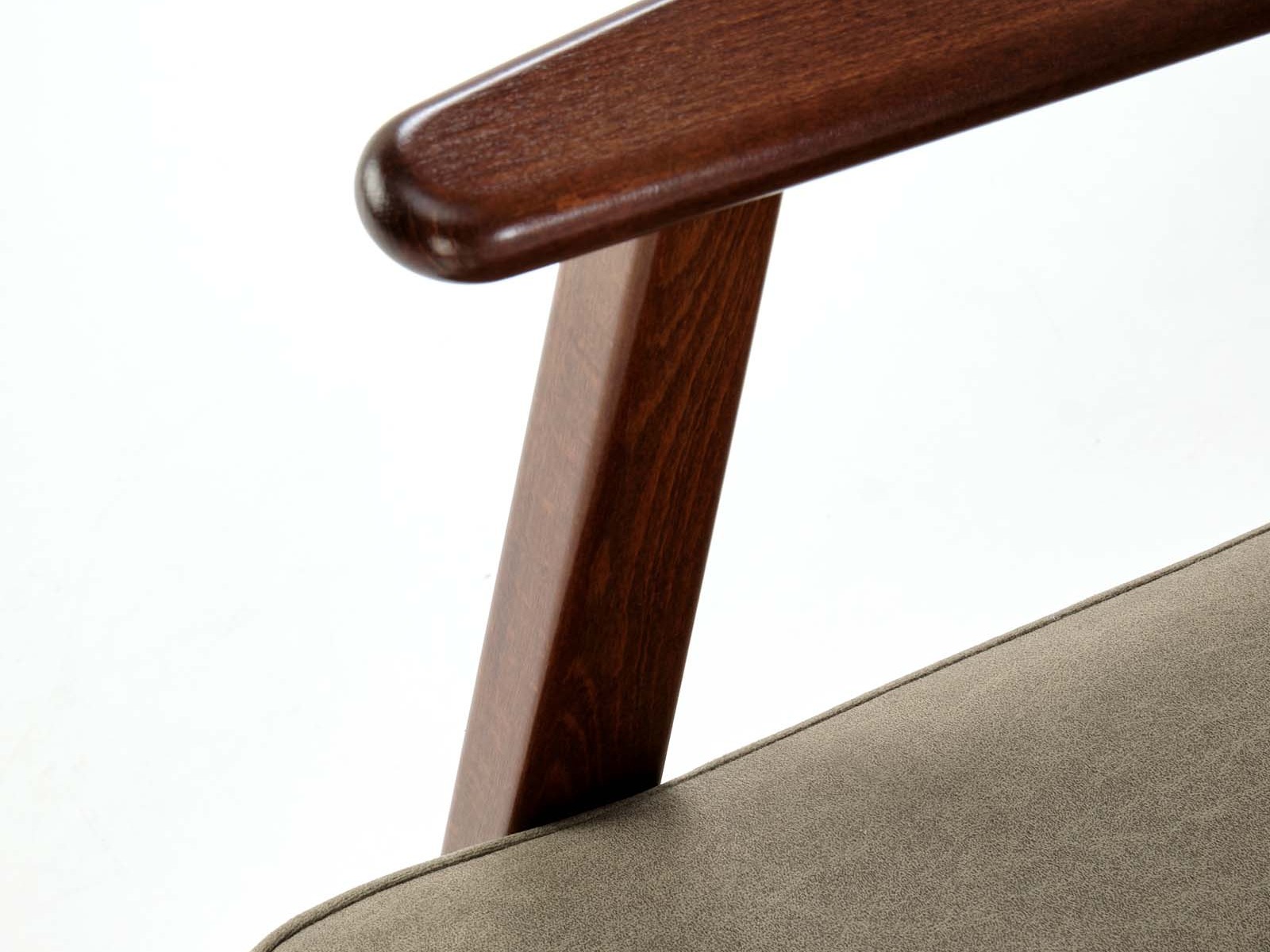 Sessel Houston 2116 (Dunkelgrün + Walnussholzoptik)