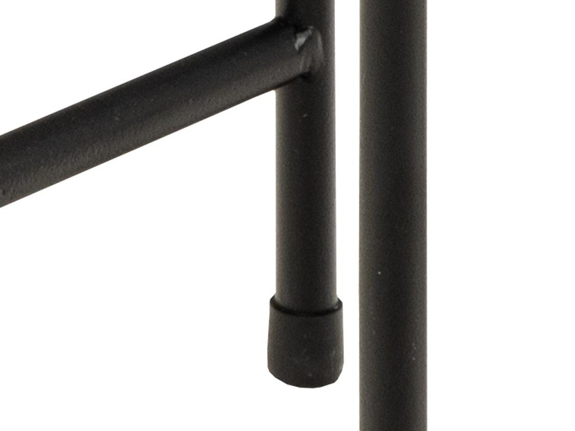 Beistelltisch Norsica 609 (Brauner Marmor + Schwarz)