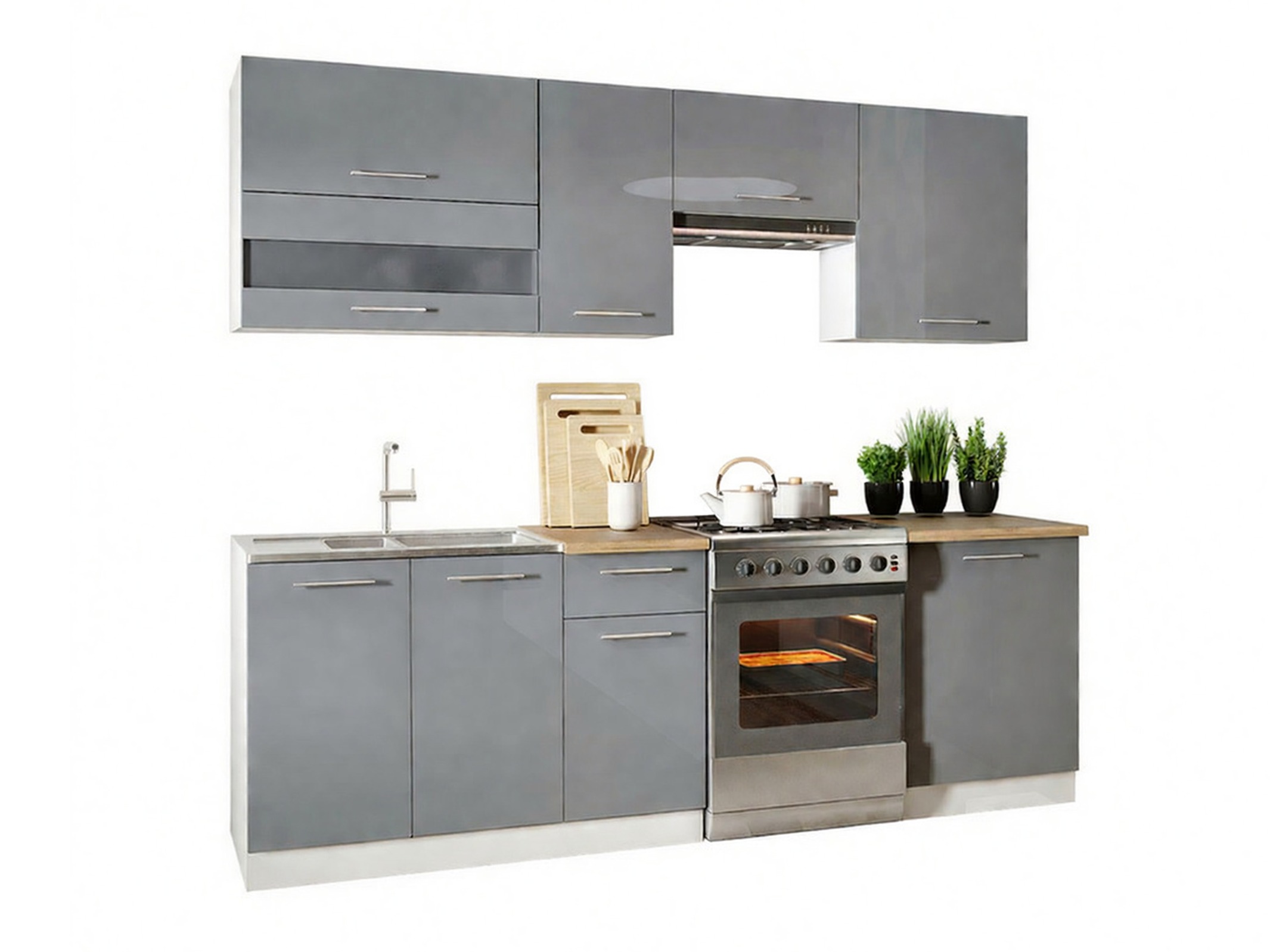 Modulares Küchenset Tiffa Grey 106
