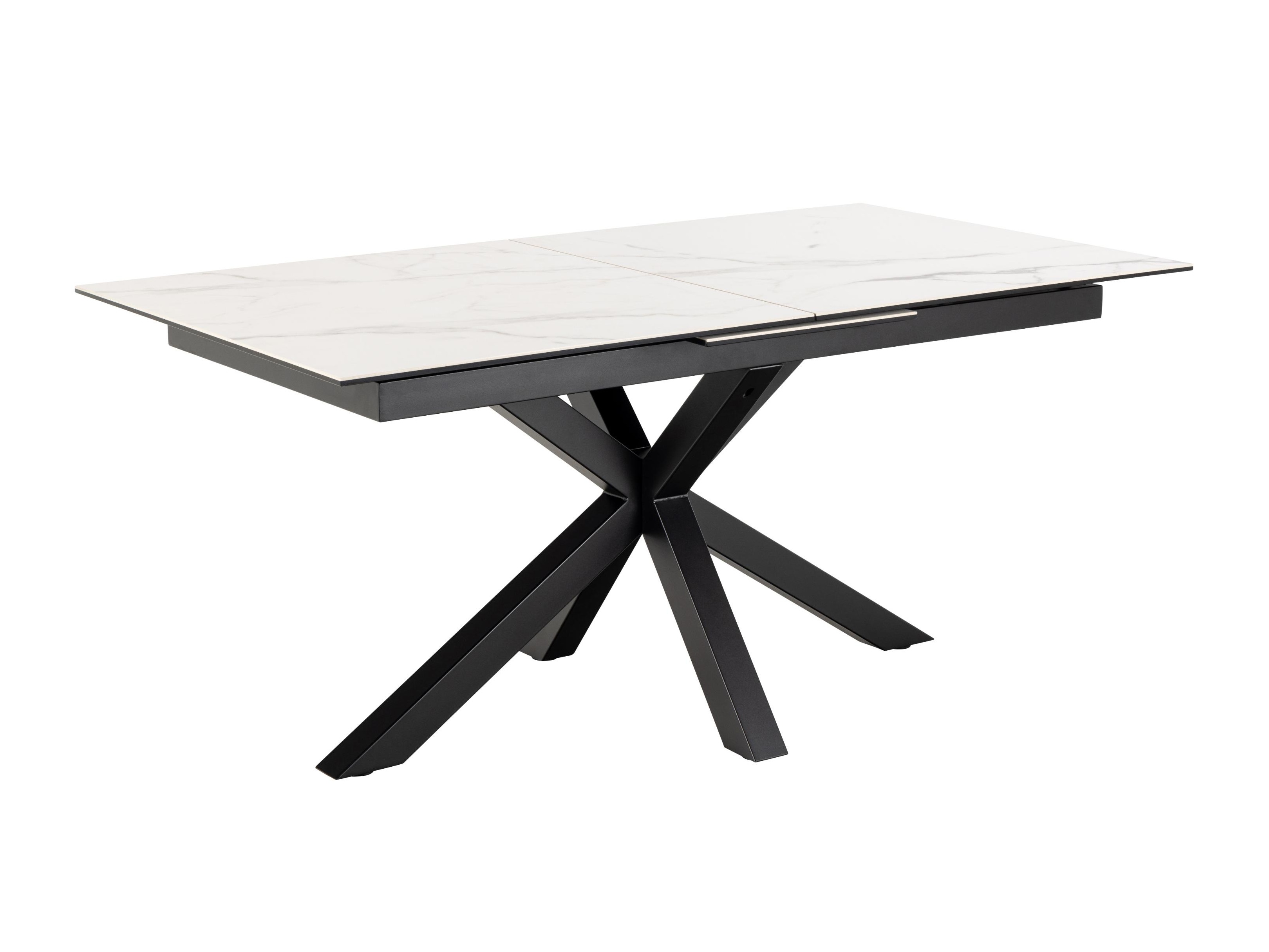 Tisch Norsica 676 (Weißer Marmor + Schwarz)