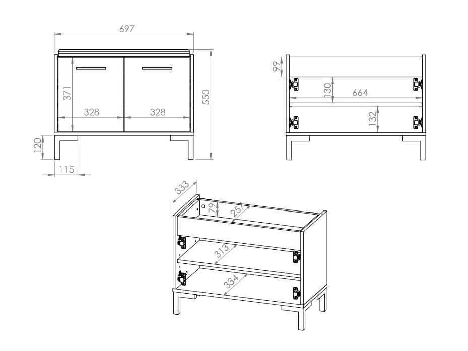 Flurgarnitur Fiolevo 106