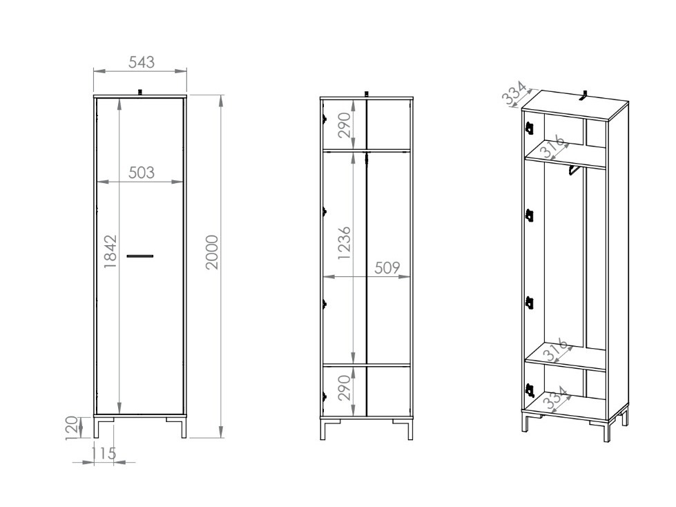 Flurgarnitur Fiolevo 106
