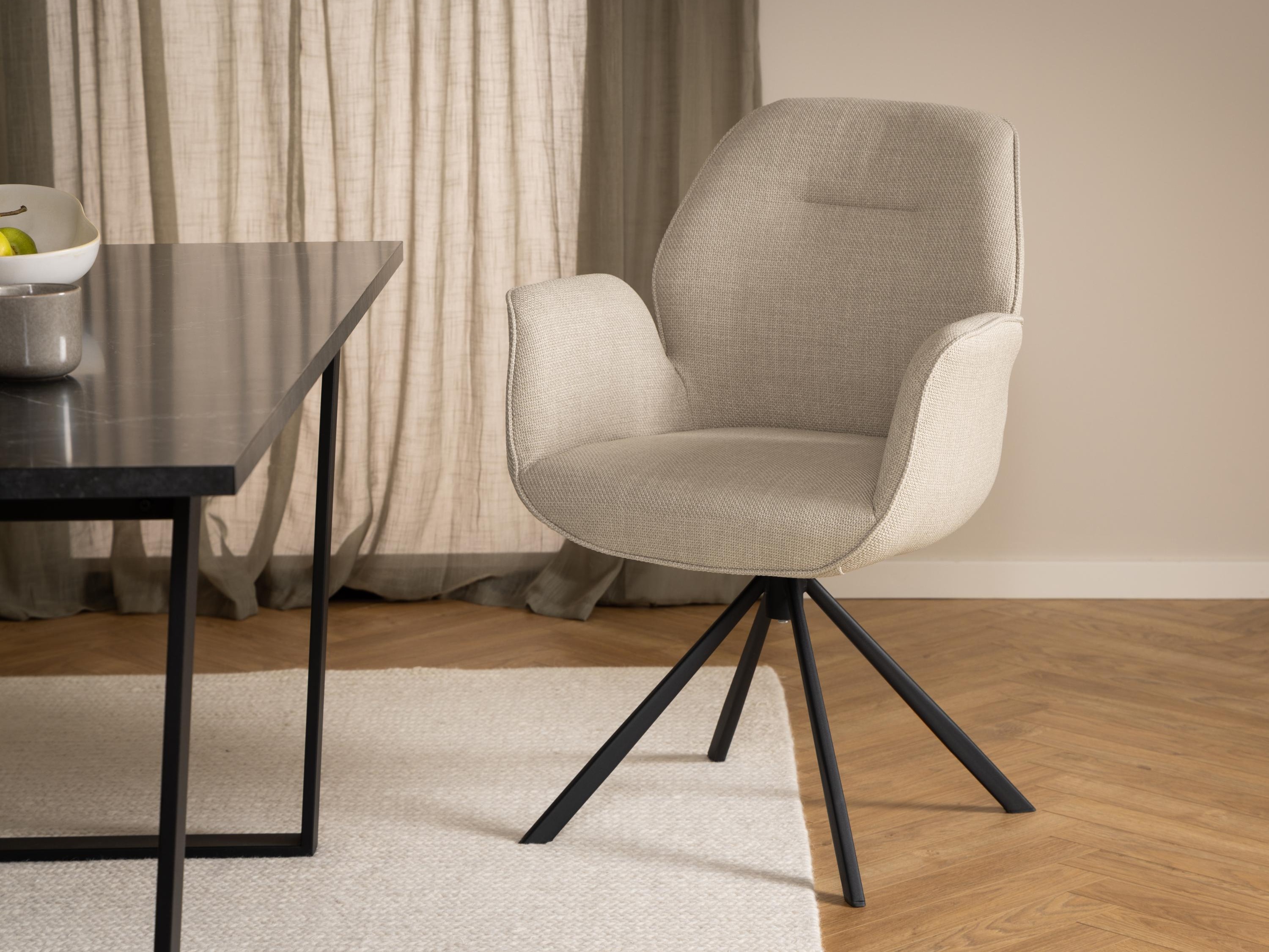 Stuhl Norsica 392 (Beige + Schwarz)