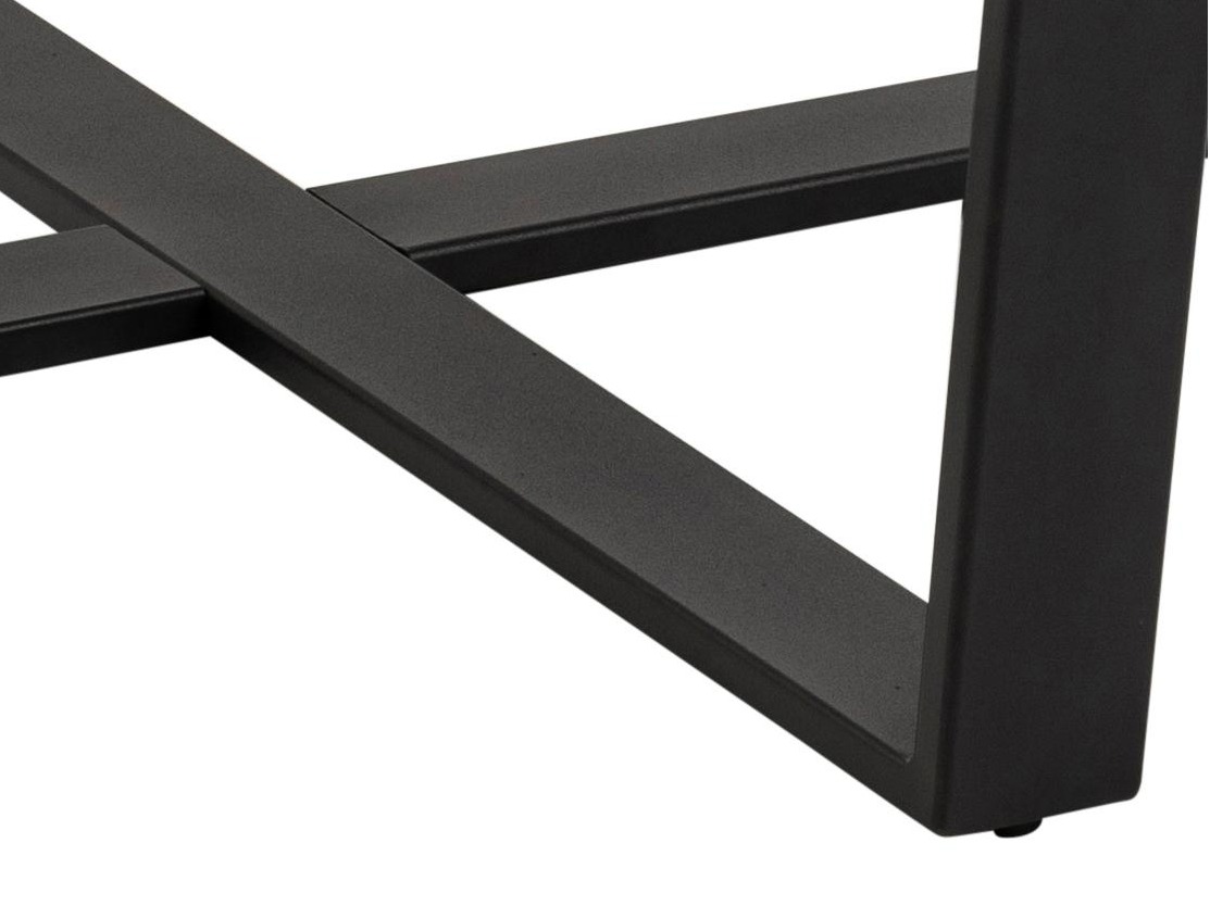 Tisch Norsica 309 (Brauner Marmor + Schwarz)