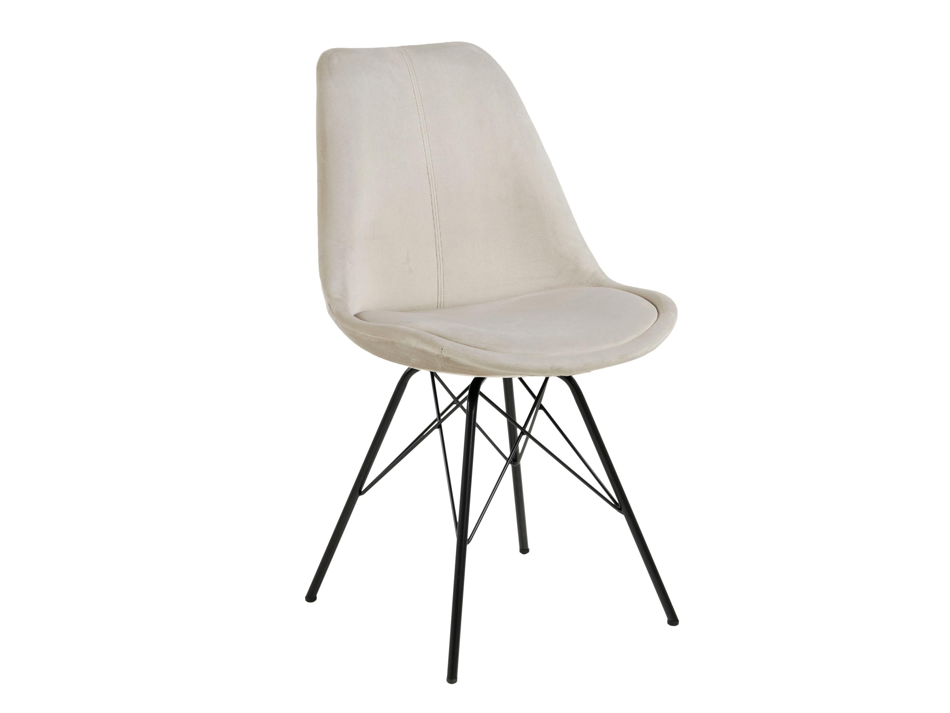 Stuhl Norsica 329 (Cremefarben + Schwarz)