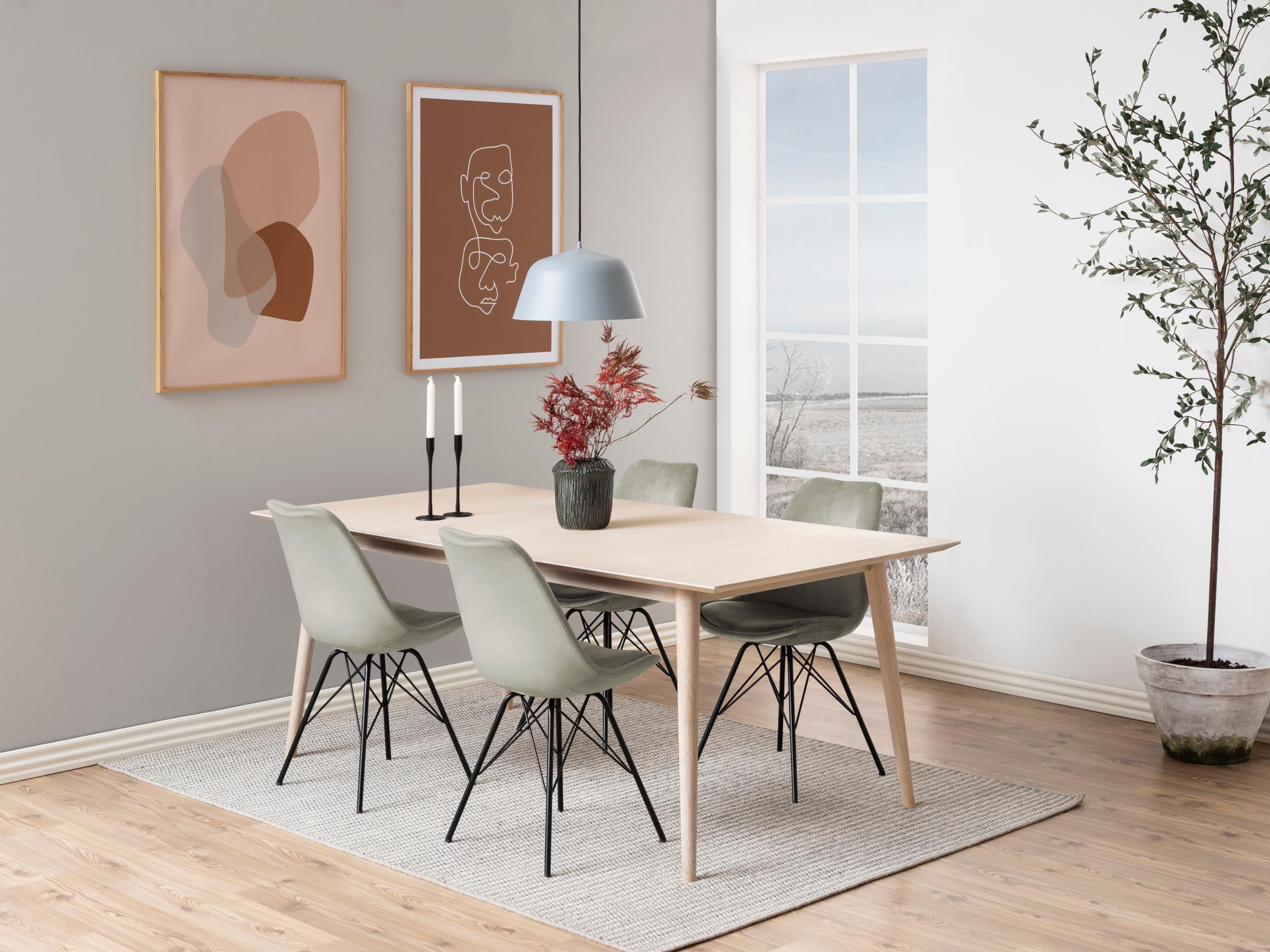 Stuhl Norsica 329 (Cremefarben + Schwarz)