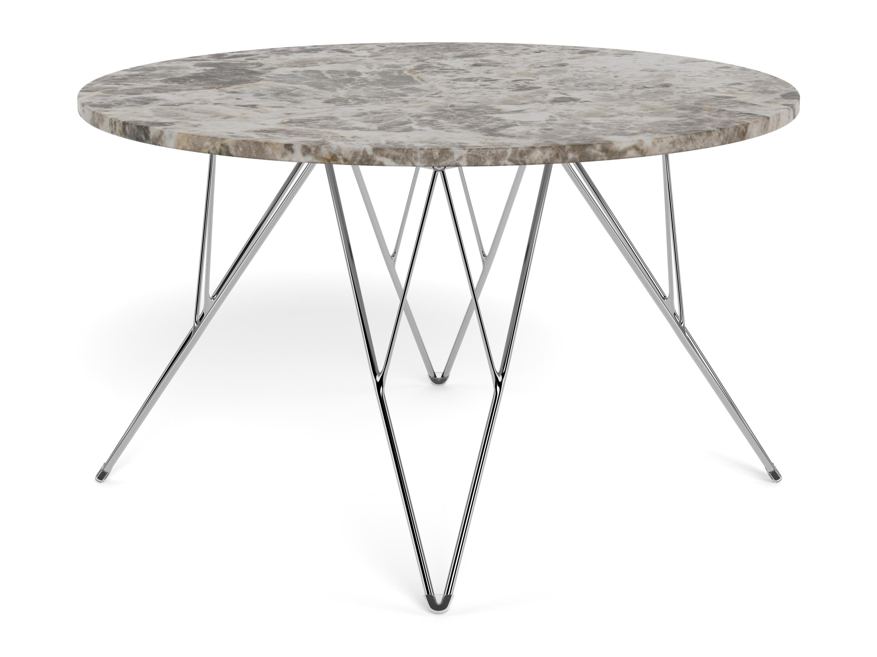 Couchtisch Norsica 820 (Grau + Silber)