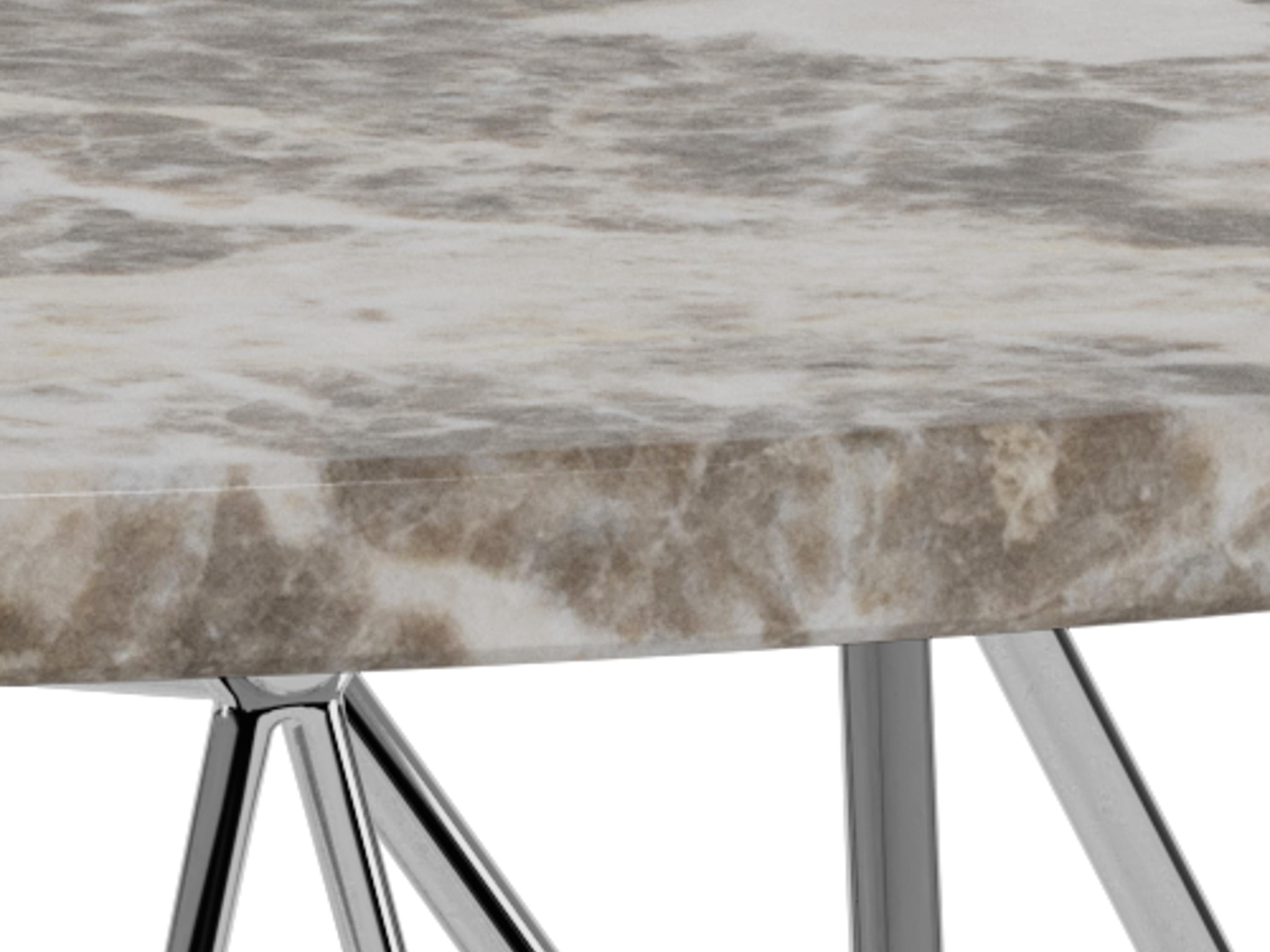 Couchtisch Norsica 820 (Grau + Silber)